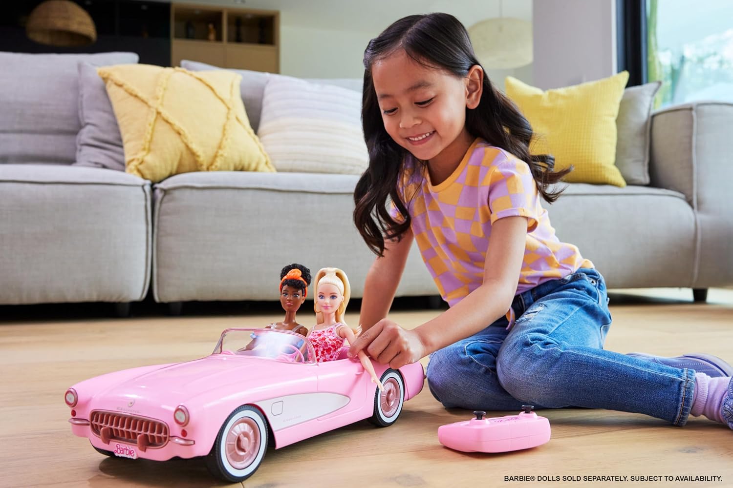 Hot Wheels Barbie RC Corvette | Remote-Control Car from Barbie The Movie | Ages 3+