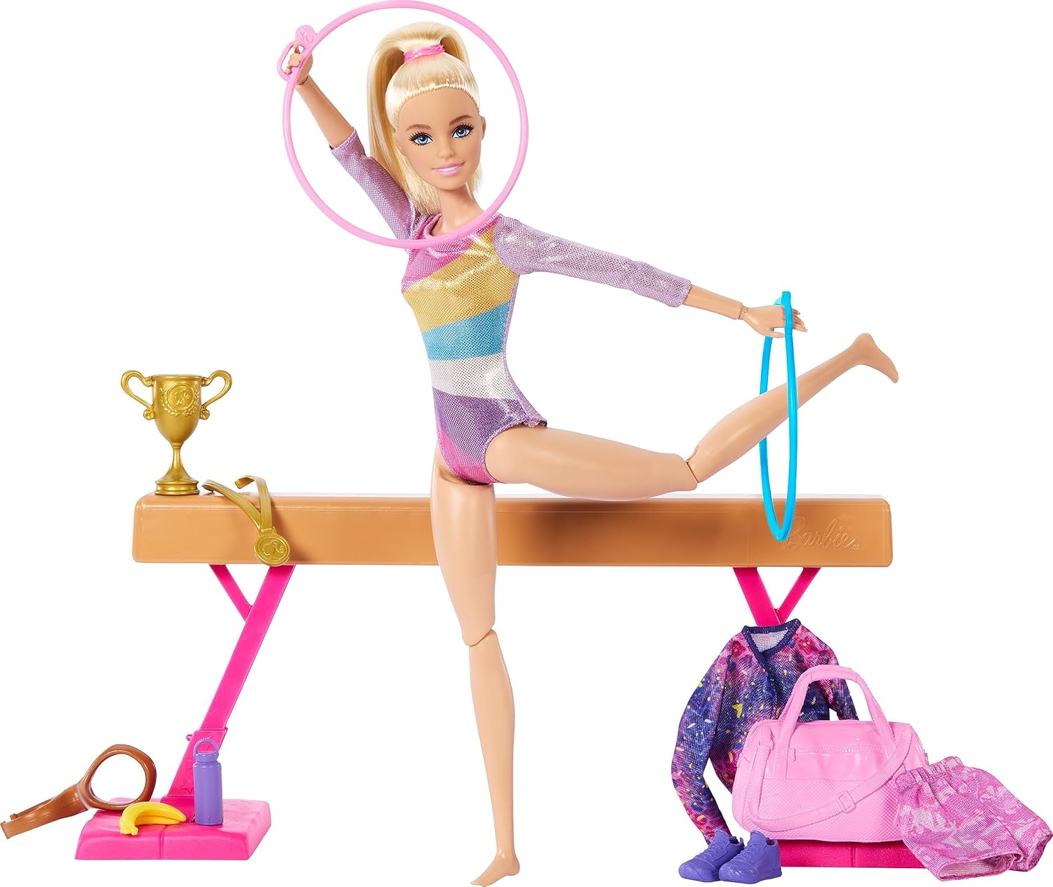 Barbie Gymnastics Doll & Accessories Playset