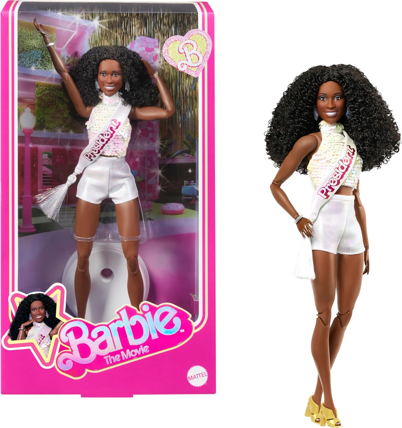Barbie The Movie President Collectible Doll Inspired by Issa Rae’s
