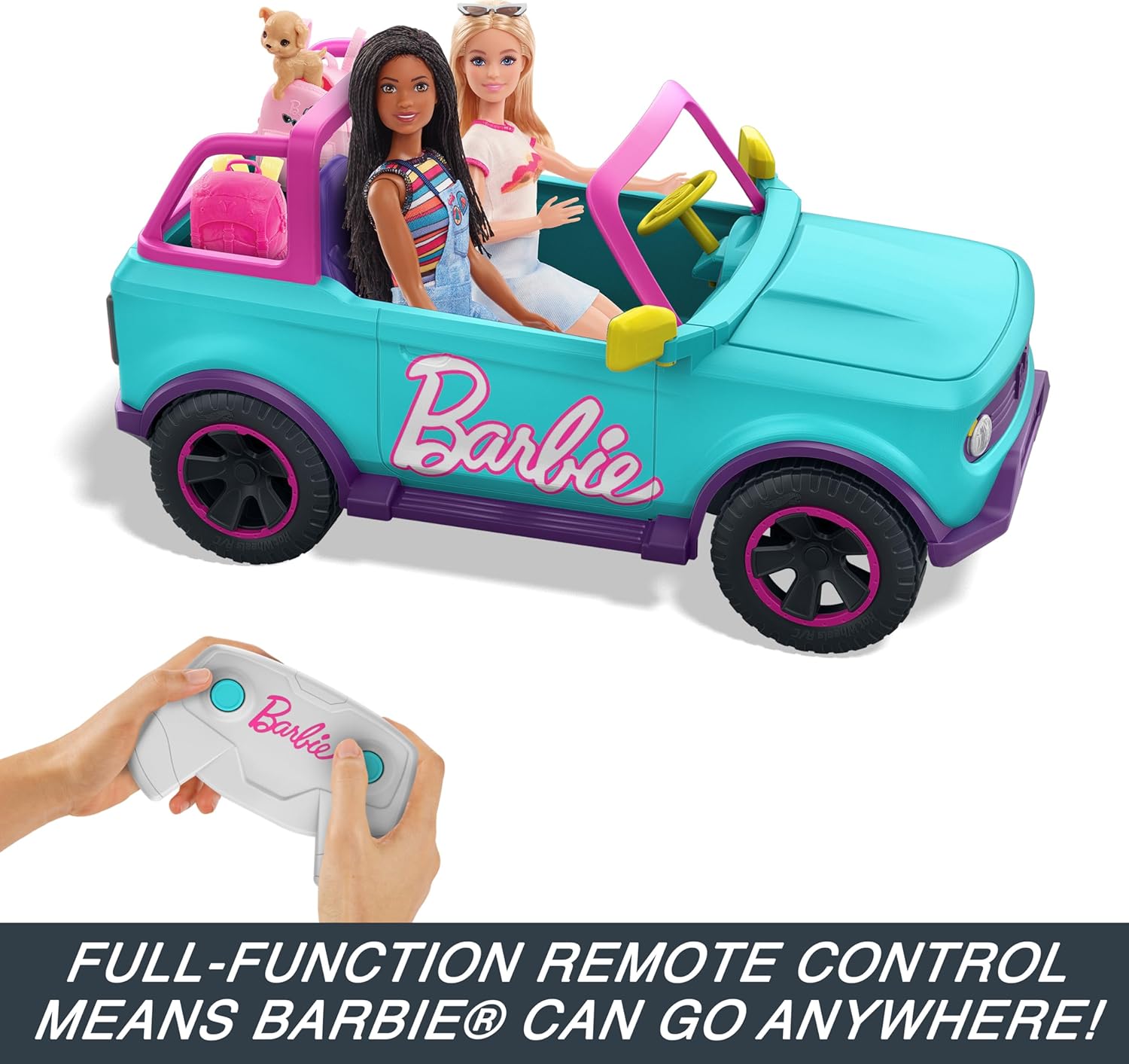 Hot Wheels Barbie RC SUV | Remote-Control Pink Vehicle for Barbie Dolls | Ages 3+