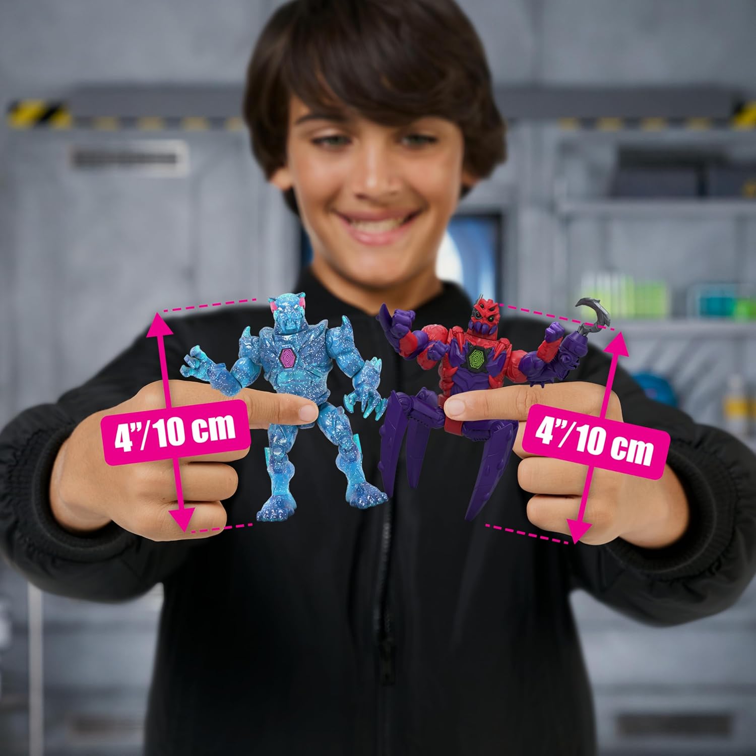 MrBeast Lab Hybrids Multi Pack – Hyper Fusion Series | Create 2 Hybrid Beasts + Parts of the Golden Panther Dragon (Spider vs Energy Panther)