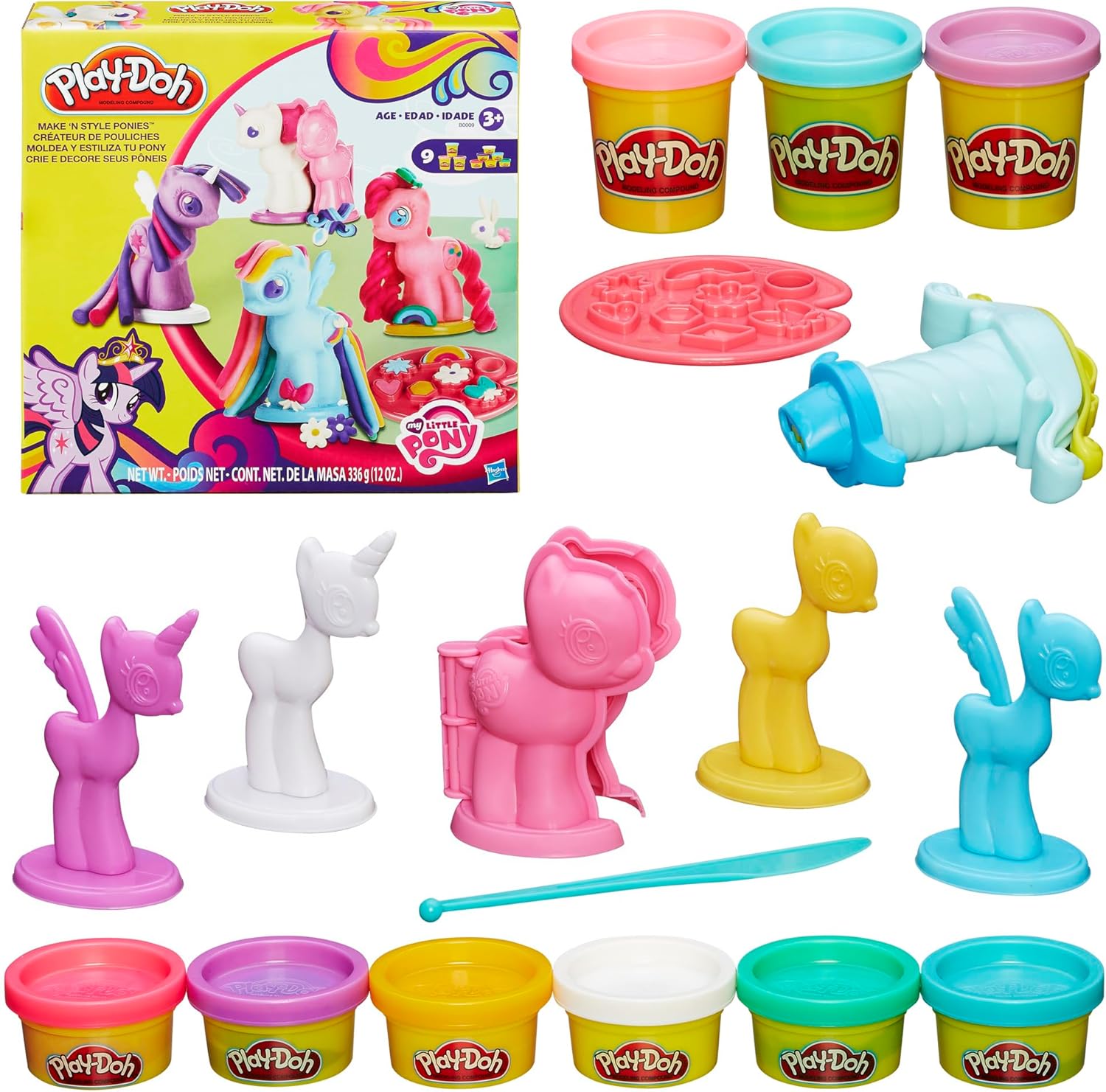 Play-Doh Make & Style Ponies Set | My Little Pony Toys & Figures | Kids Arts & Crafts Playset | Ages 3+