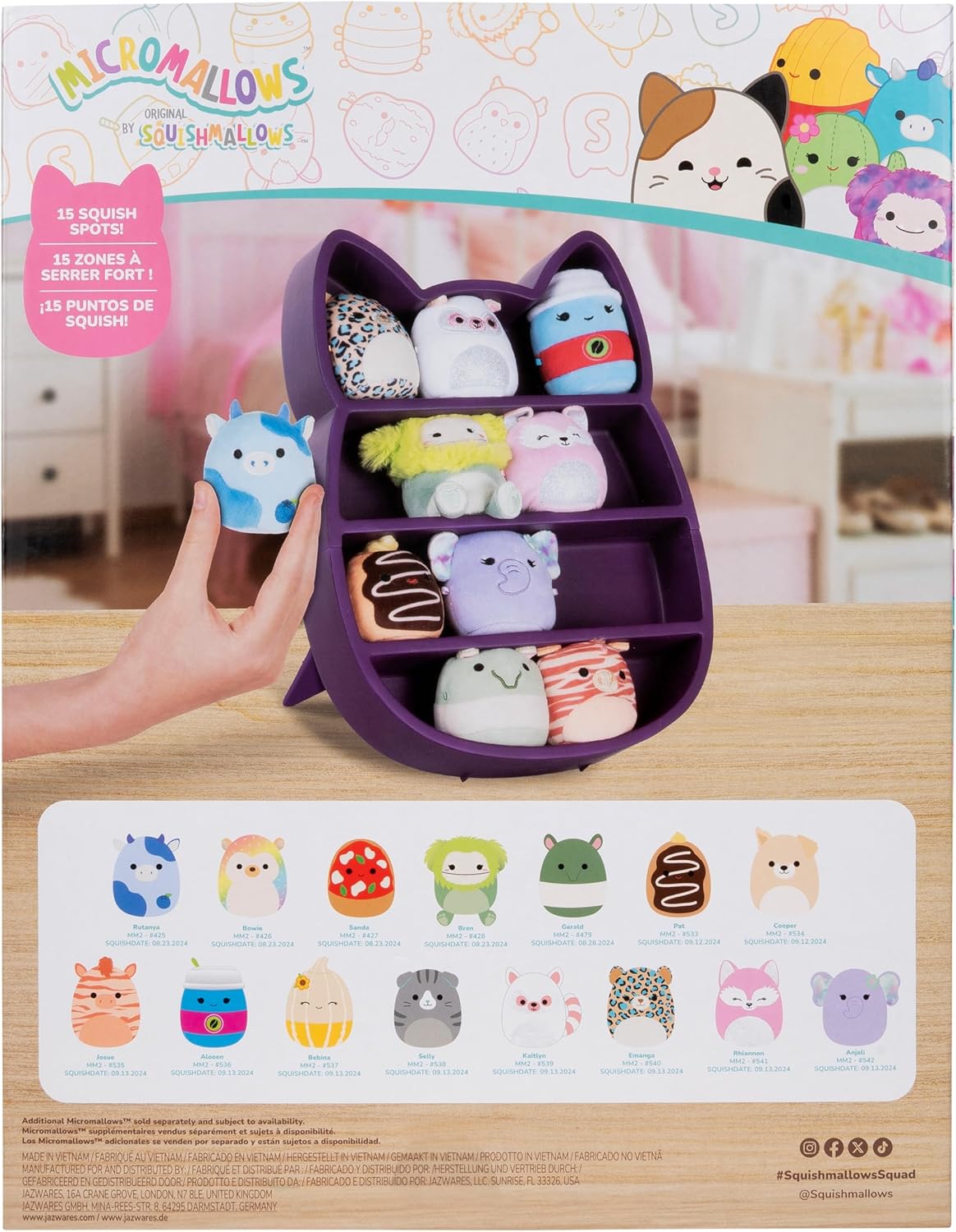 Squishmallows Micromallows Play & Display - Includes 15 Plush!