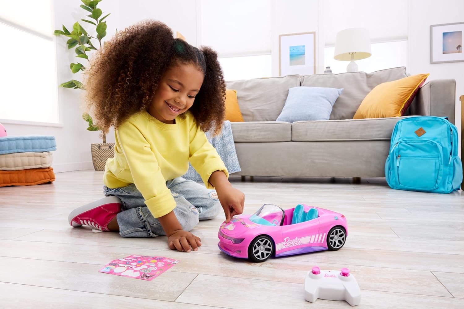 Hot Wheels Barbie RC Convertible | Remote-Control Car for Barbie Dolls | Ages 3+