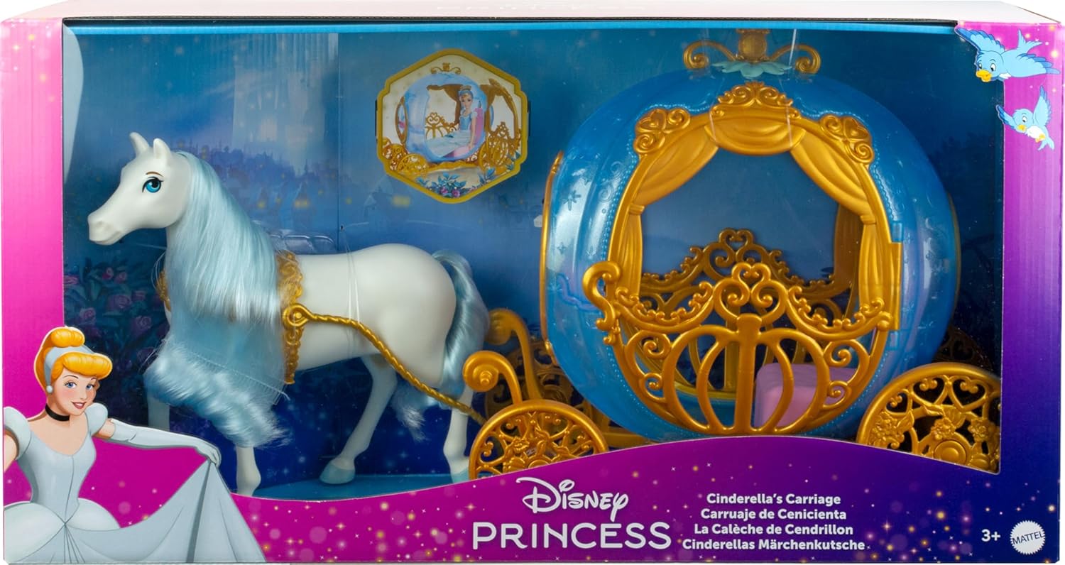 Disney Princess Cinderella Carriage & Horse Set | Inspired by Disney’s Cinderella | Ages 3+