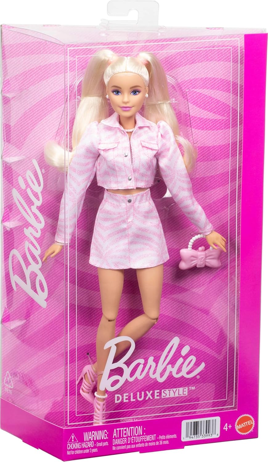 Barbie Deluxe Style Doll – Pink Denim Outfit