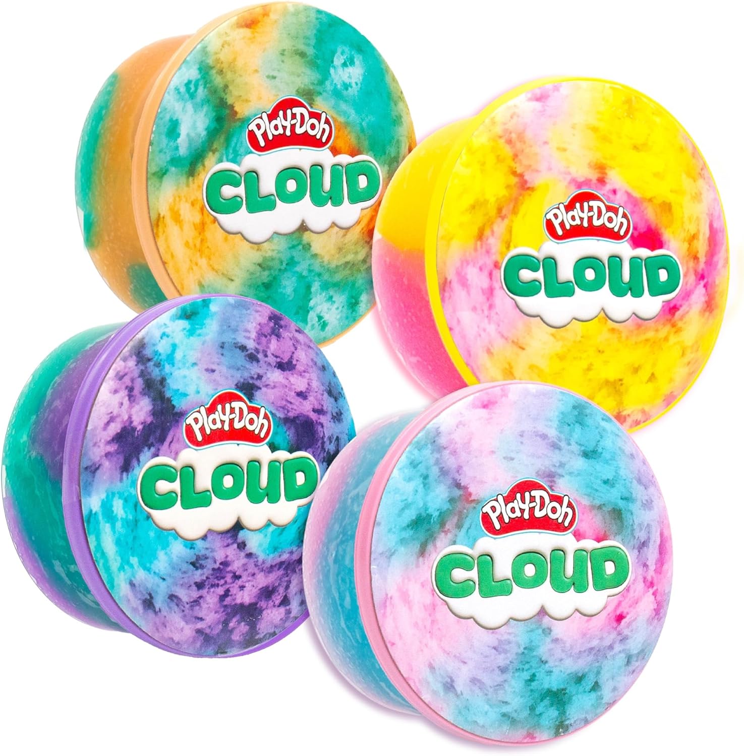 Play-Doh Scented Cloud – 4-Piece Bundle Pack | 4×170 g Resealable Cans