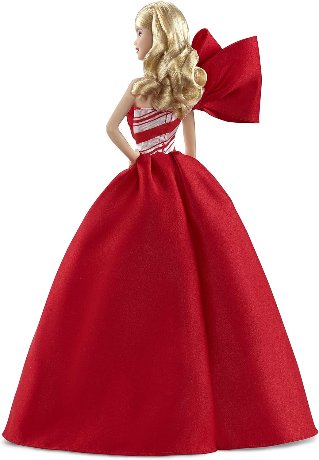 Barbie Signature – 2019 Holiday Barbie Doll in Stunning Red and White Grown with a Festive Holyday Print and Silvery Sparkle Details