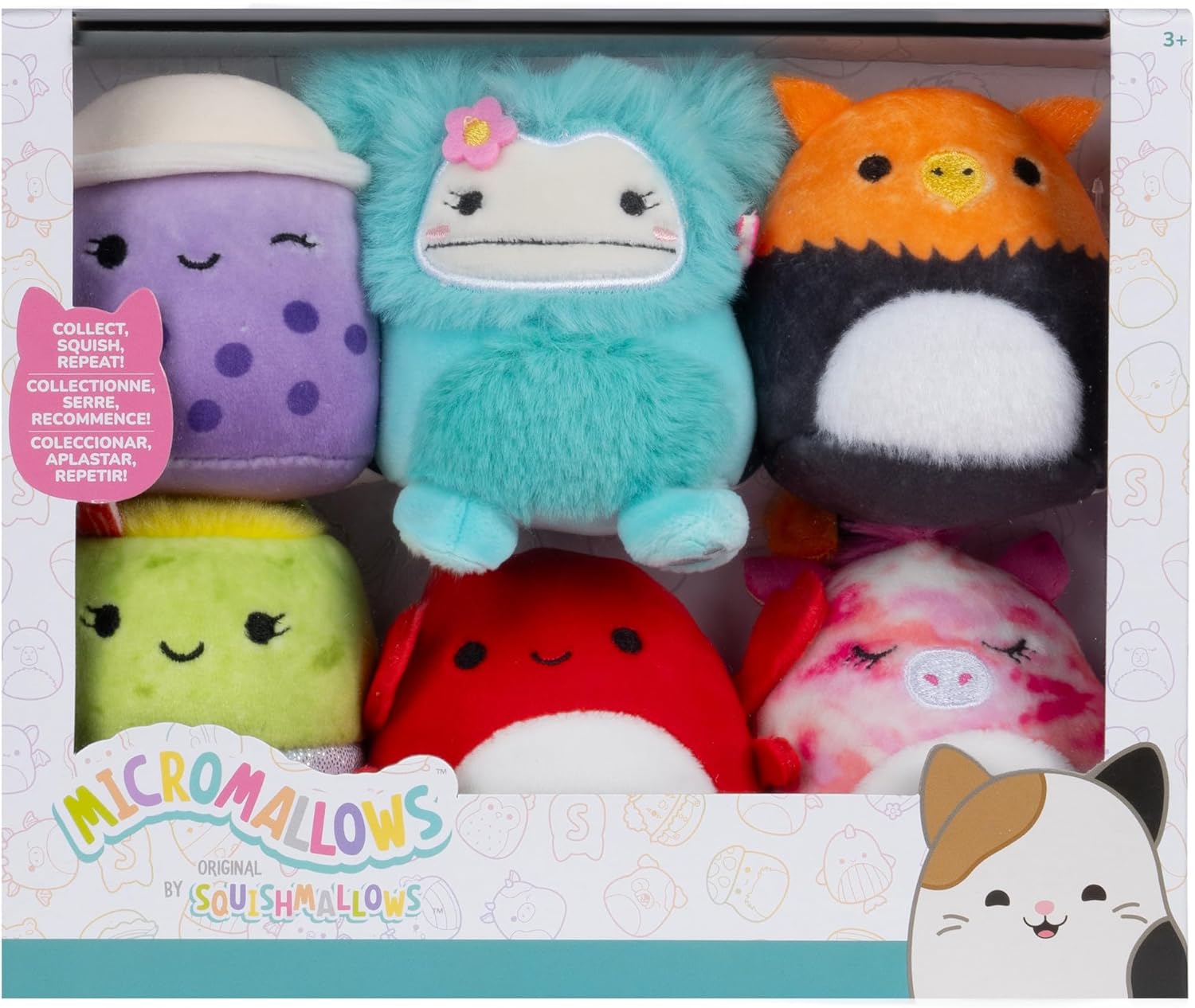 Squishmallows Micromallows Plush 6-Pack (Myrna, Henley, Anjara, Carlos, Joelle, Poplina)