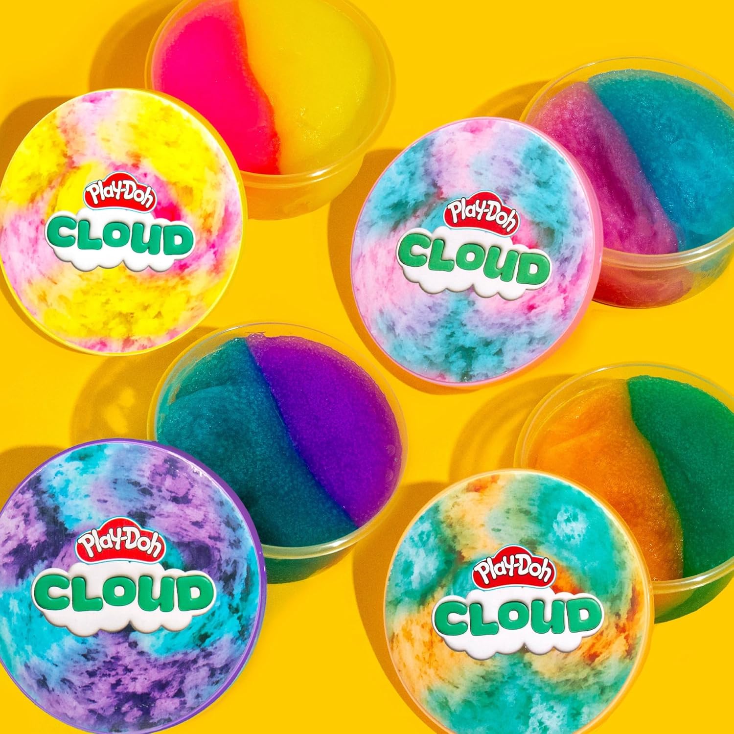 Play-Doh Scented Cloud – 4-Piece Bundle Pack | 4×170 g Resealable Cans