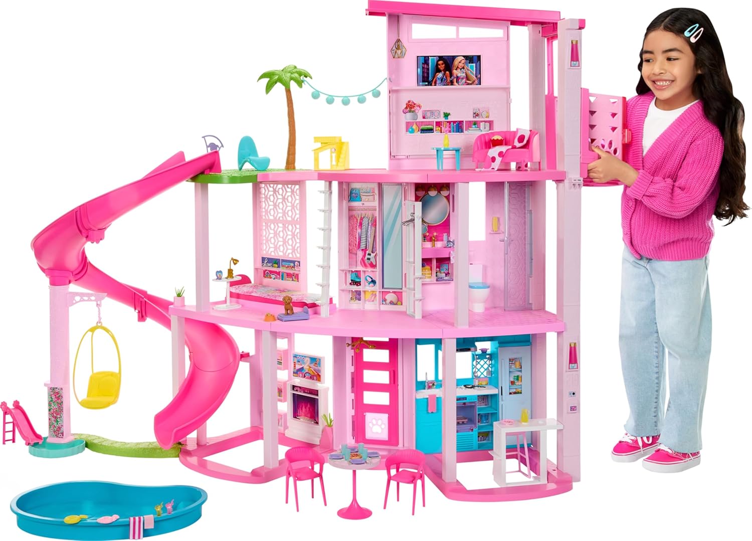 Barbie Dreamhouse XL – Pool Party Dollhouse with 75+ Accessories
