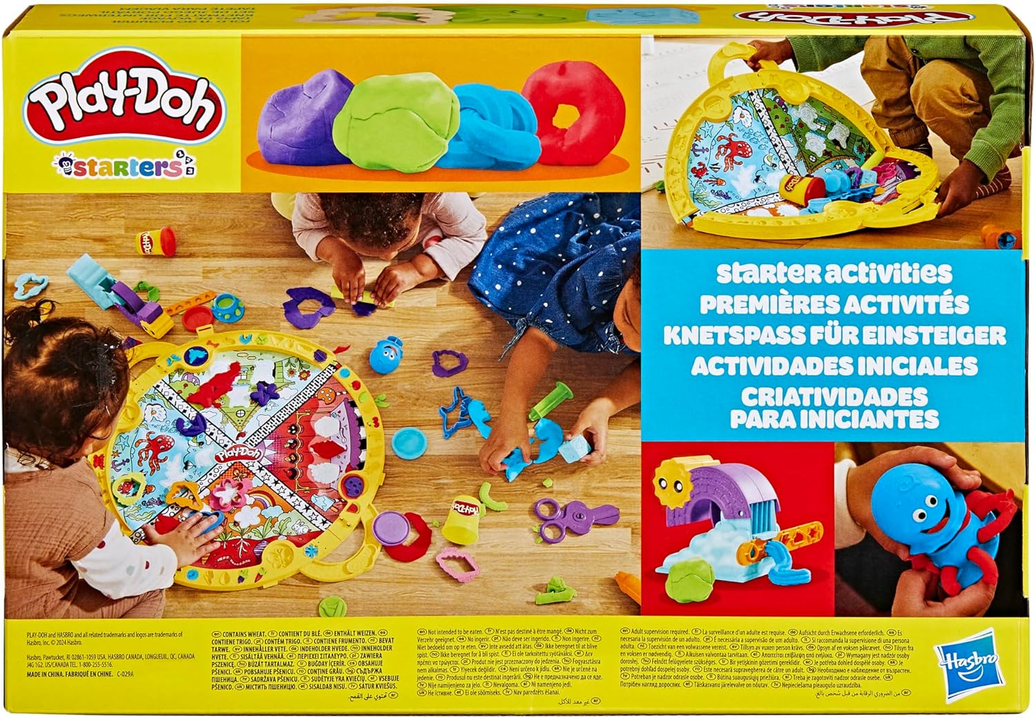 Play-Doh Fold & Go Spielmatten-Starterset | Tragbares Kunst- und Bastelset für Kinder ab 3 Jahren