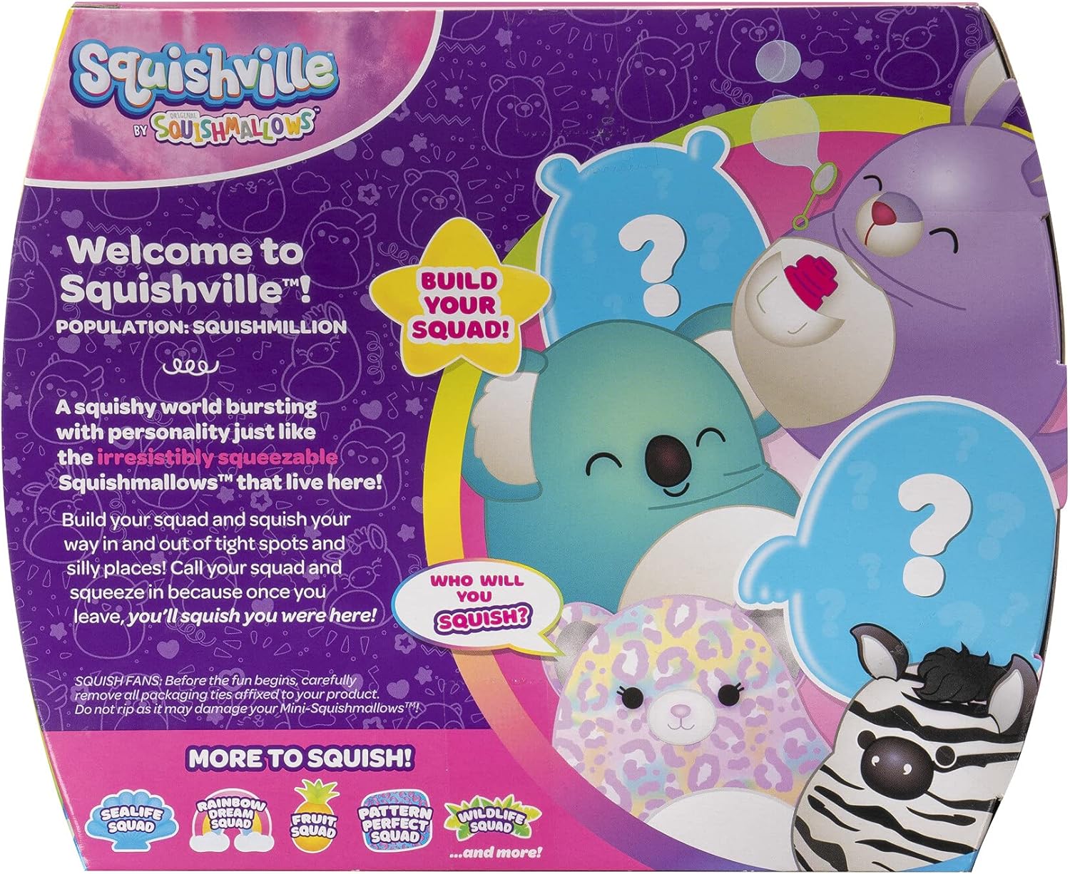 Squishmallows Micromallows Wildlife Squad Characters - Includes Michaela and Kiki Plus Four Mystery Figures - Irresistibly Soft, Colorful Plush