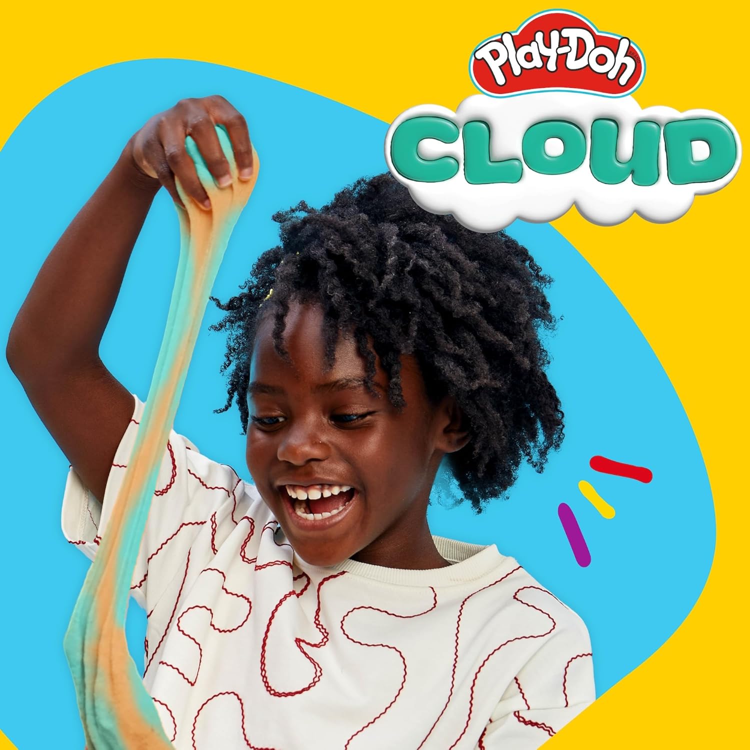 Play-Doh Cloud – Teal & Orange Coconut Scent  170 g Resealable Can