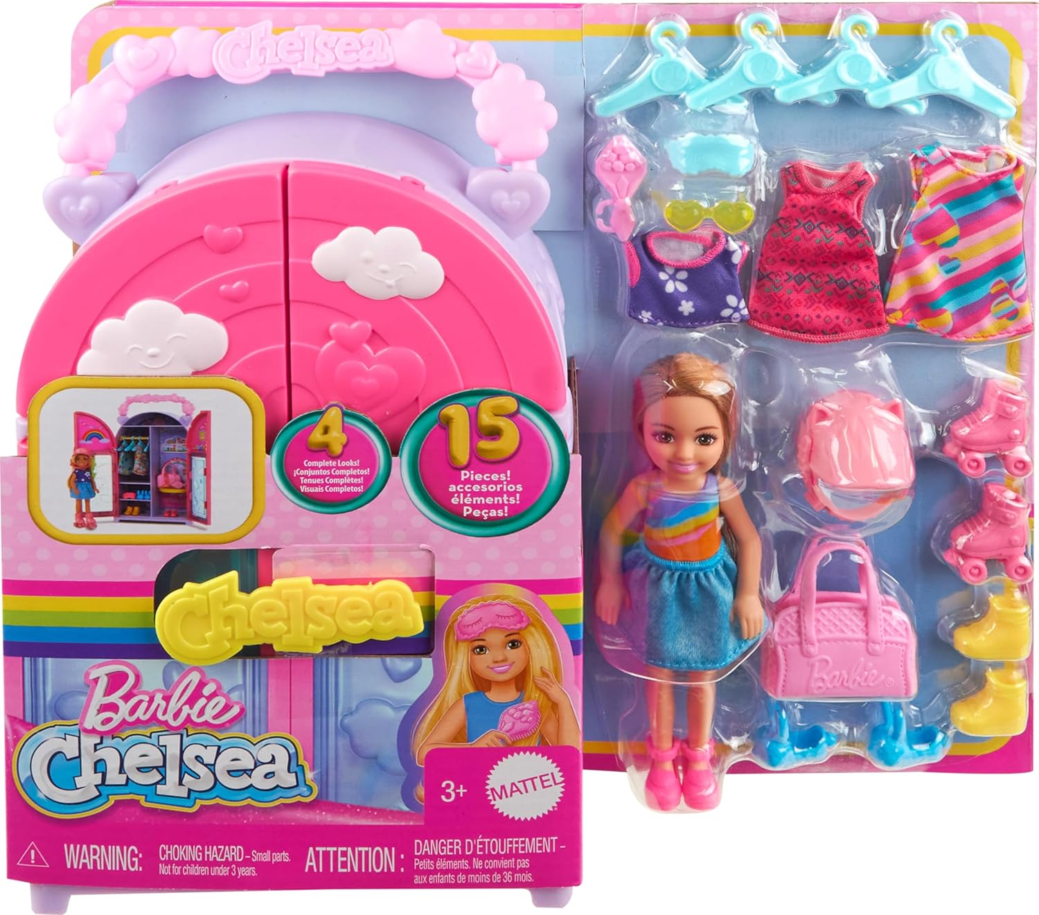 Barbie Chelsea Doll & Closet Toy Playset