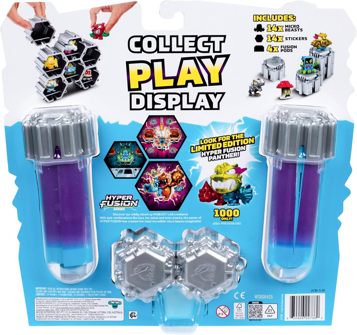 MrBeast Lab Swarms Series 3 – Hyper Fusion Series 14-Pack: Steel Slushee Edition | Fuse, Build & Unleash the Chaos!