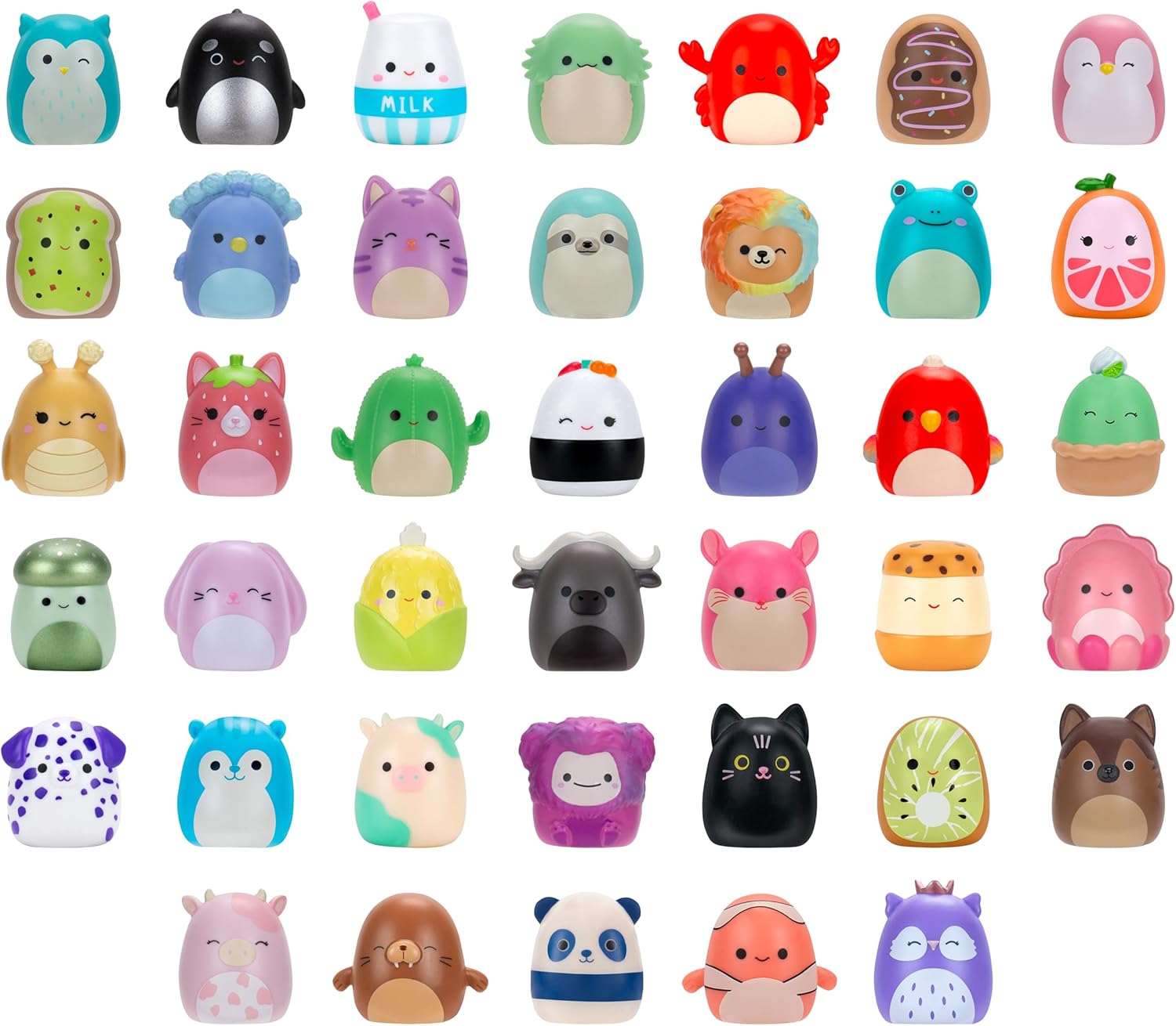 Squishmallows Micromallows Multipack – Includes 2 Clip-a-Longs and 40 Mini-Squish