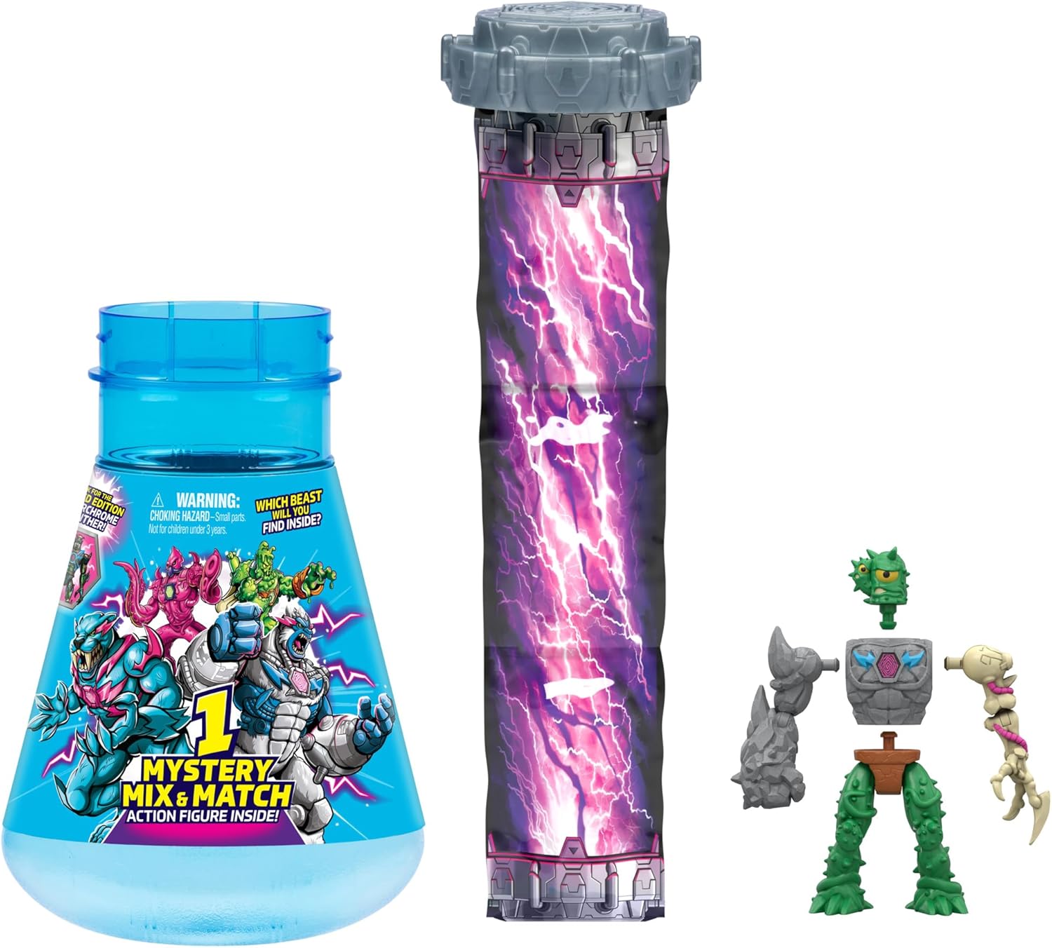 MrBeast Lab Hybrids Single Pack – Hyper Fusion Series | Mix, Match & Create Millions of Beasts!