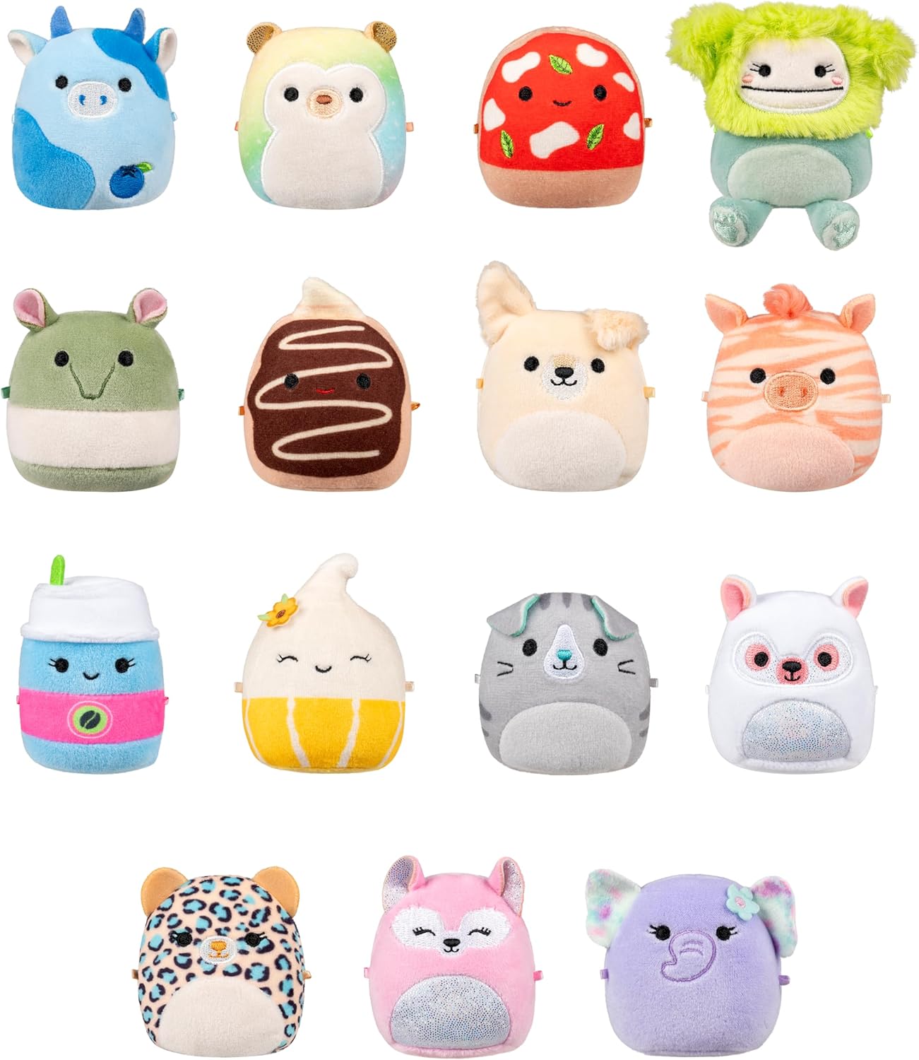 Squishmallows Micromallows Play & Display - Includes 15 Plush!