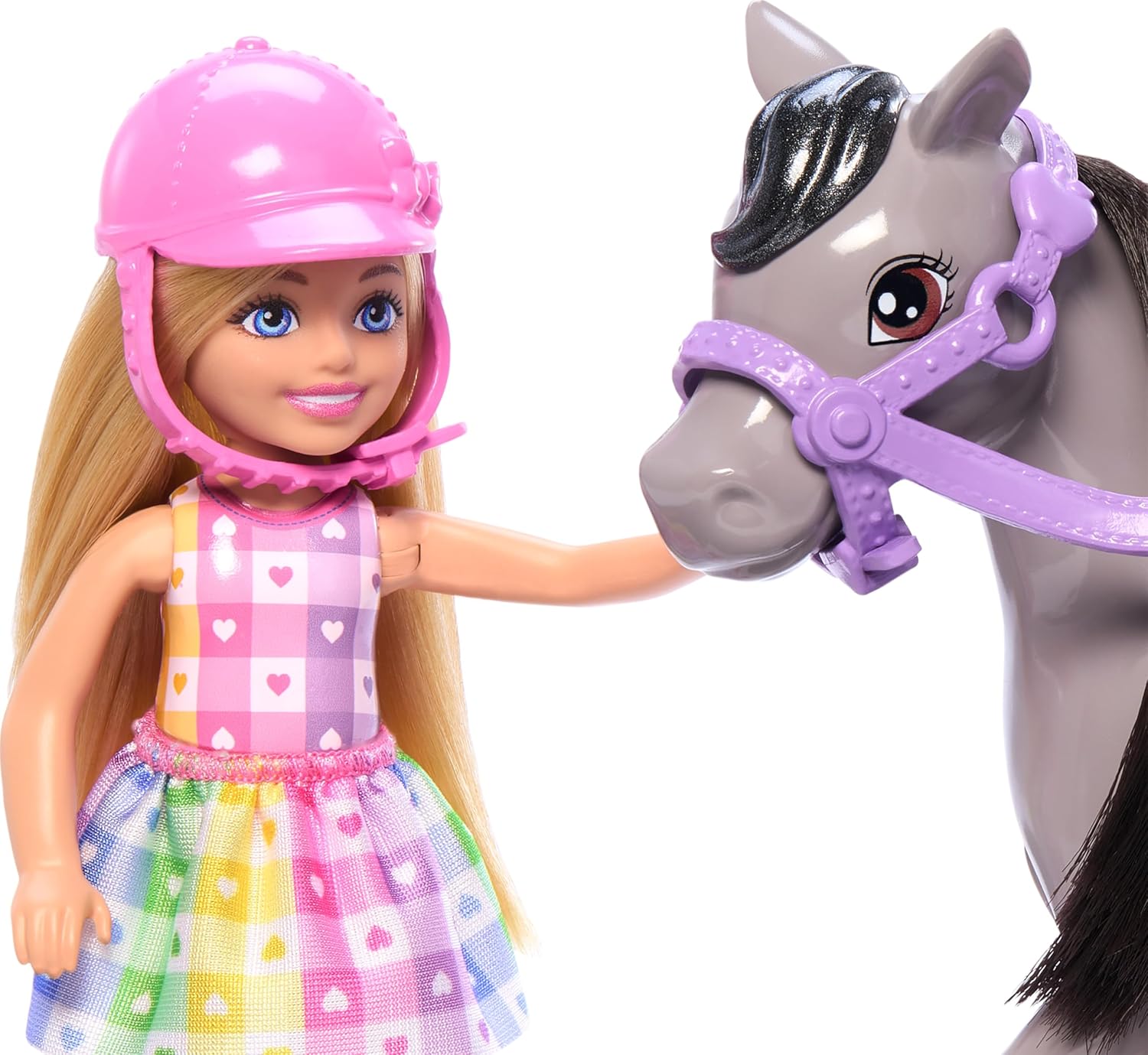 Barbie Chelsea Doll & Toy Horse Set | Blonde Chelsea & Gray Pony | Ages 3+
