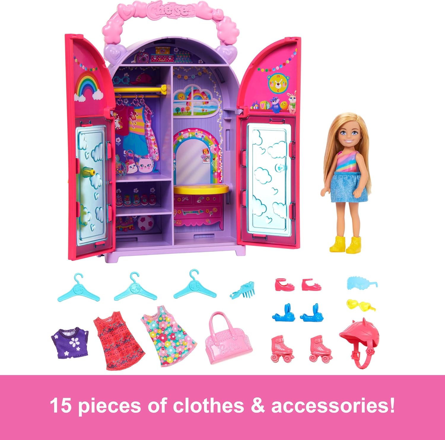 Barbie Chelsea Doll & Closet Toy Playset