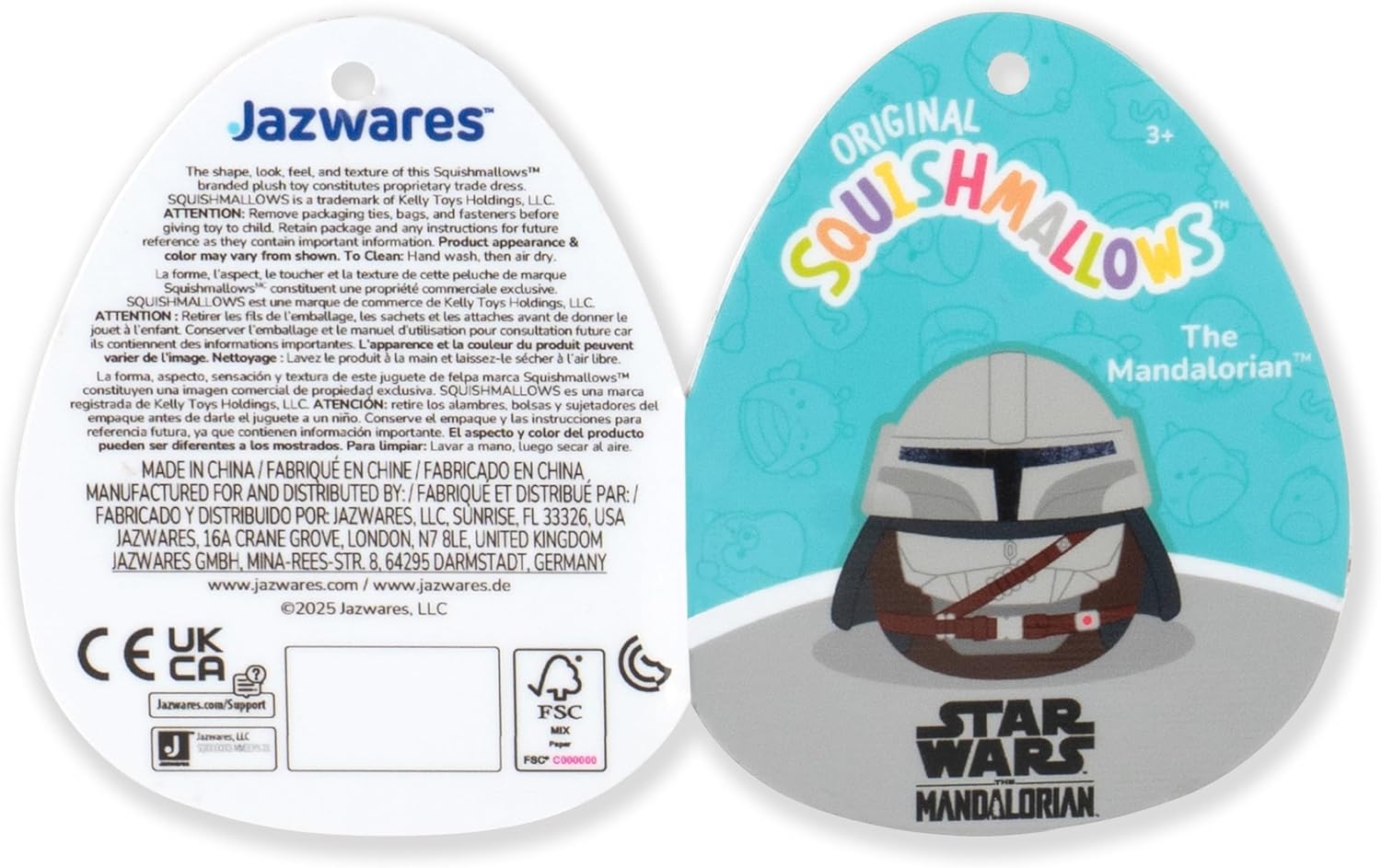 Squishmallows  Disney “Star Wars” Mandalorian