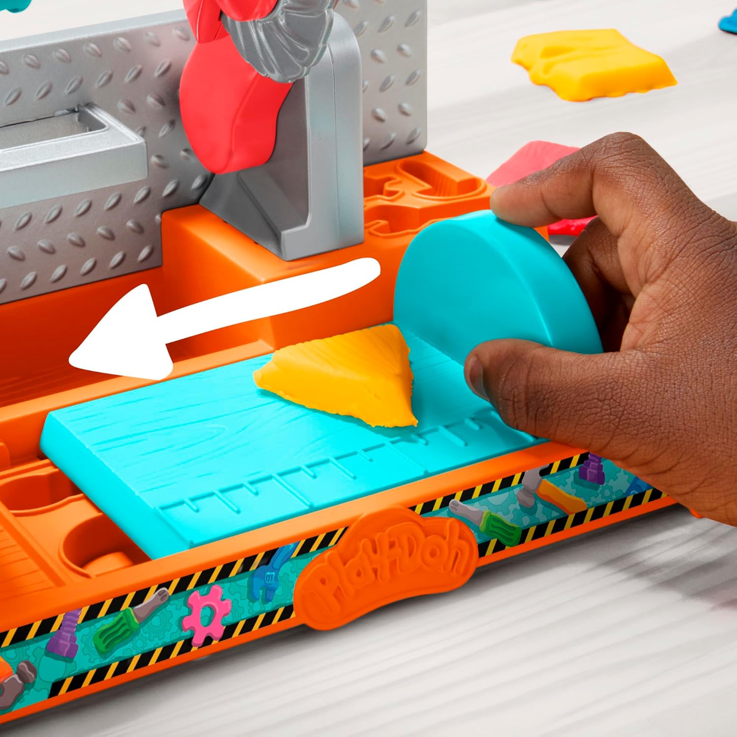 Play-Doh Stamp & Saw Tool Bench Playset | Construction Workshop for Kids Ages 3+