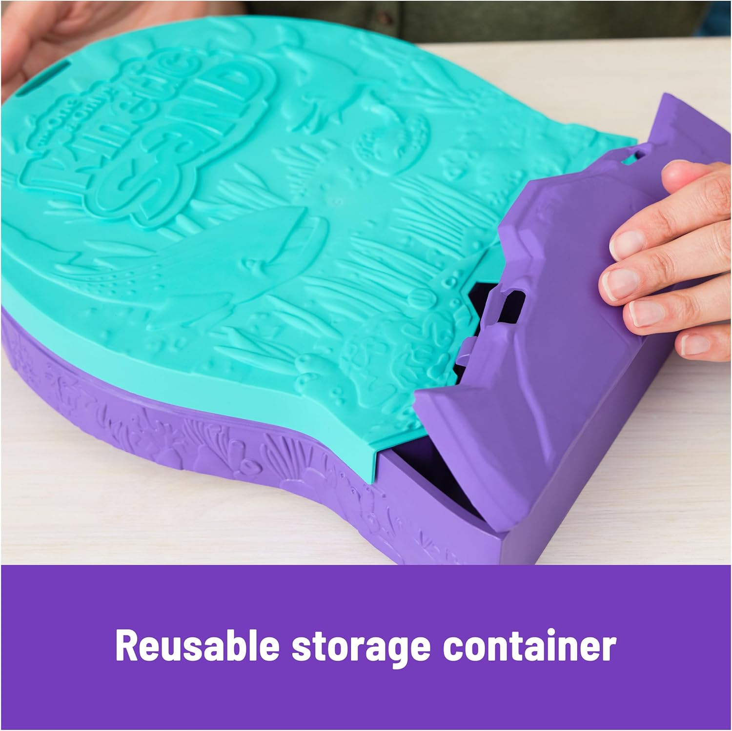 Kinetic Sand, Project Planet Deep Sea with 680g Play Sand & Sea Creature Tools