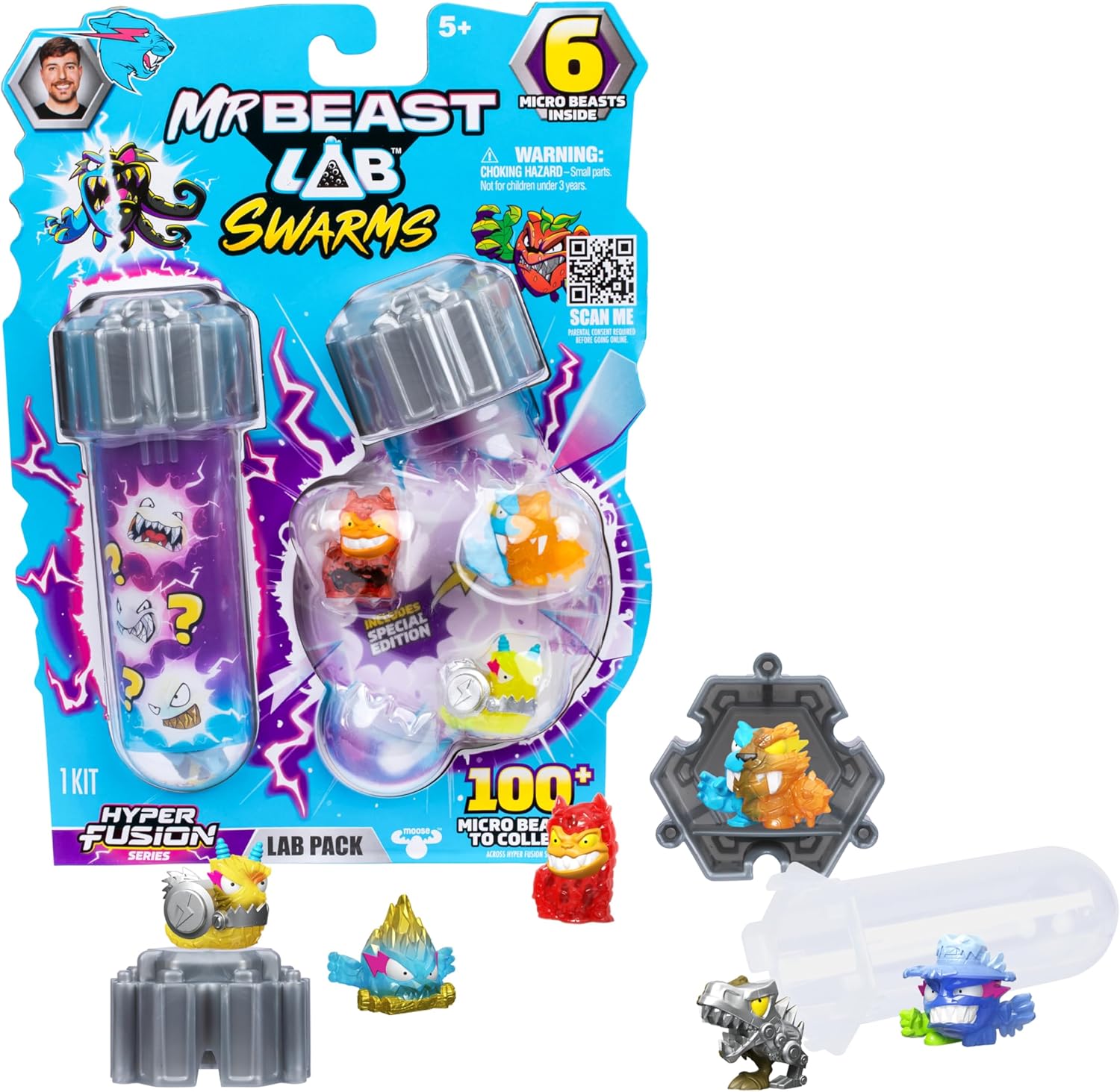 MrBeast Lab Swarms Series 3 – Hyper Fusion Series 6-Pack | Mix, Fuse & Build the Ultimate Collection!