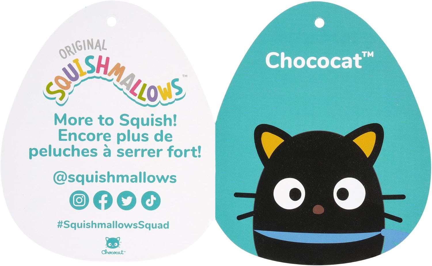 Squishmallows Hello Kitty and Friends Chococat Plush