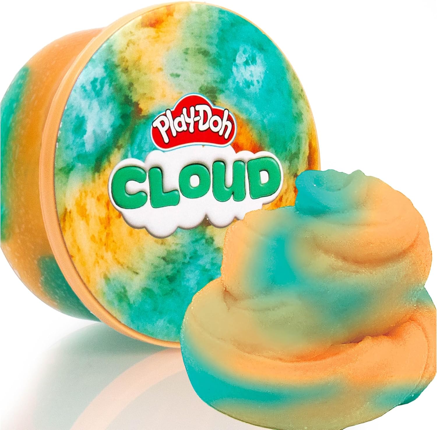 Play-Doh Cloud – Teal & Orange Coconut Scent  170 g Resealable Can