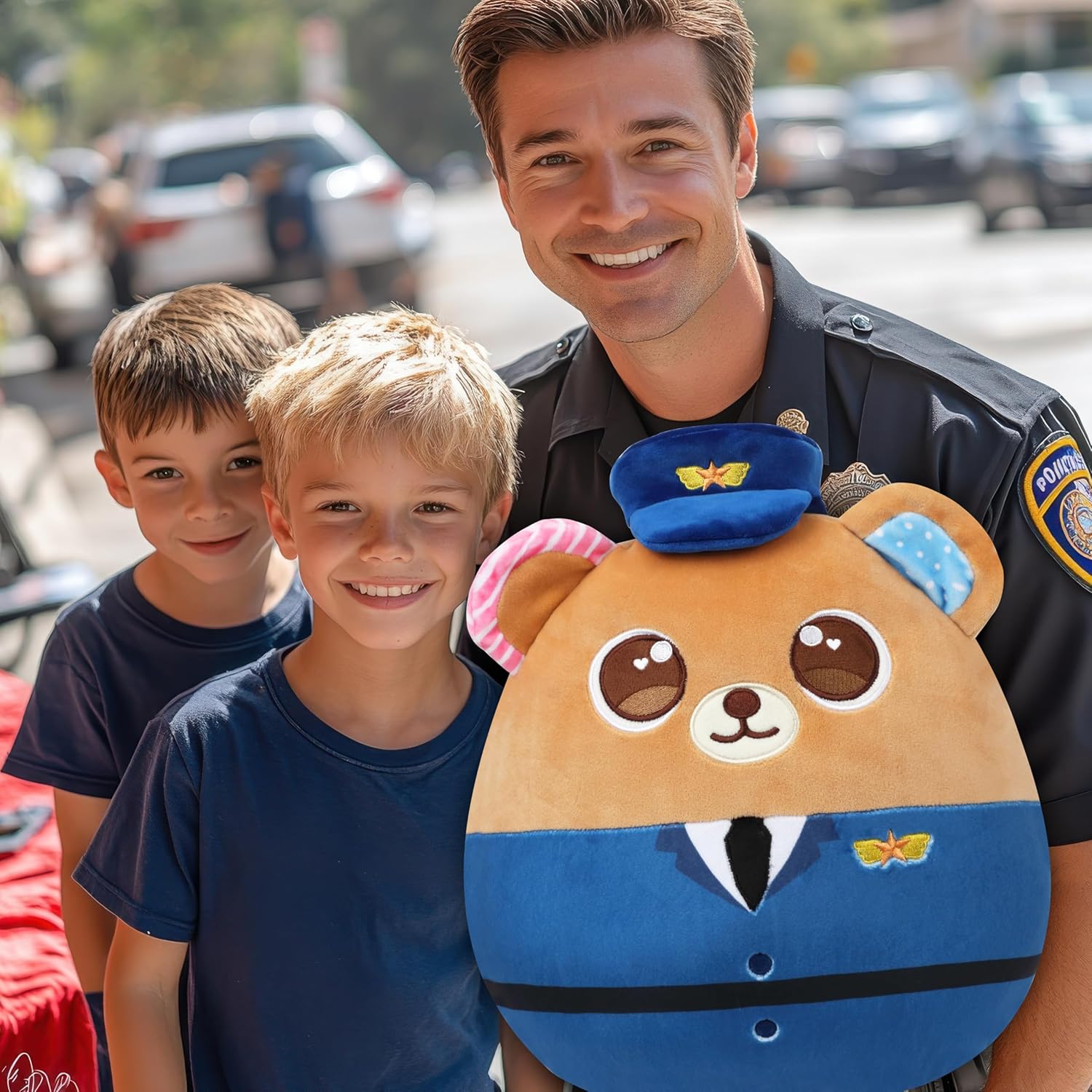 Squishmallows  -  Easfan Policeman Bear