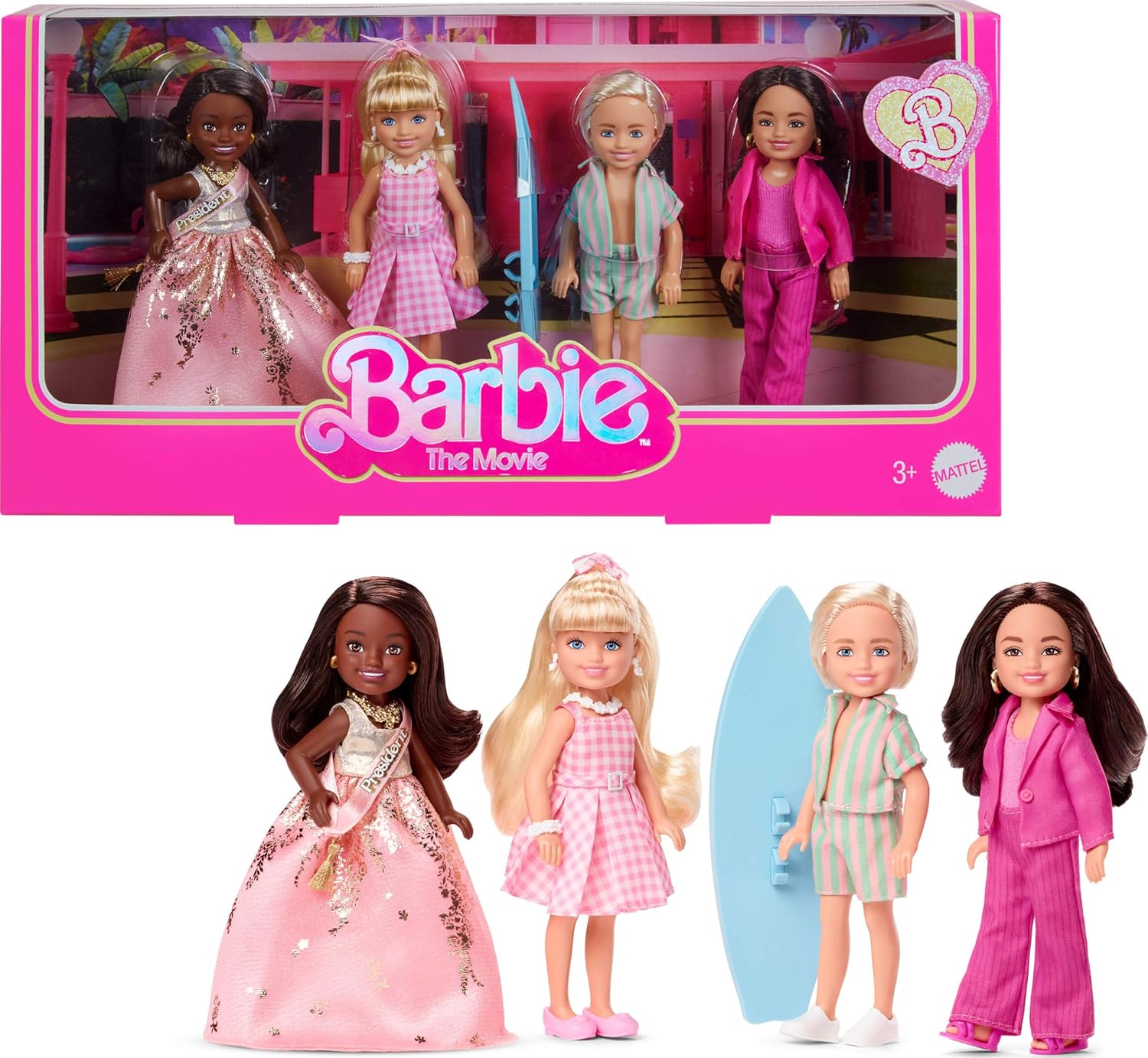 Barbie The Movie Chelsea Collectible 4-Pack