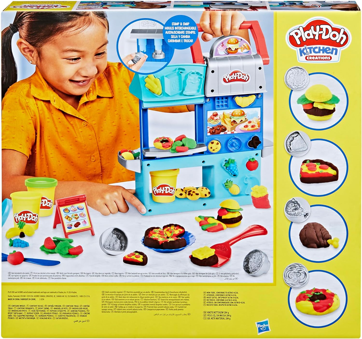 Play-Doh Kitchen Creations Busy Chef’s Restaurant-Spielset | 2-seitiges Küchen-Kochspielzeug für Kinder ab 3 Jahren
