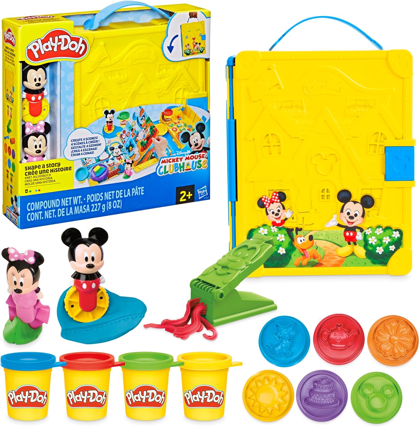 Play-Doh Disney Junior Mickey Mouse Clubhouse Shape a Story Spielset | Kunst- und Bastelset zum Thema Märchenbuch für Kinder ab 2 Jahren