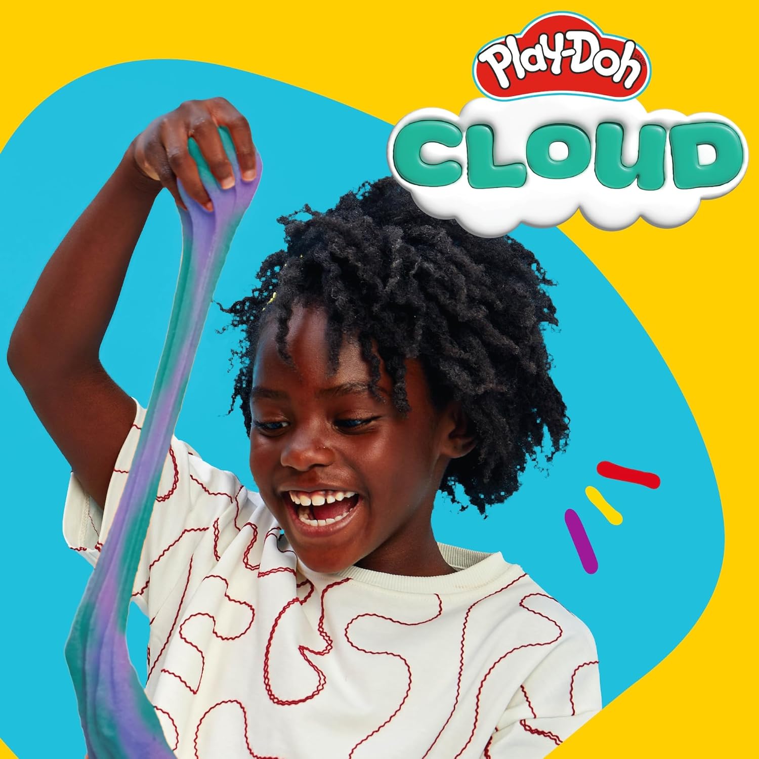 Play-Doh Cloud – Purple & Teal Blue Raspberry Scent | 170 g Resealable Can