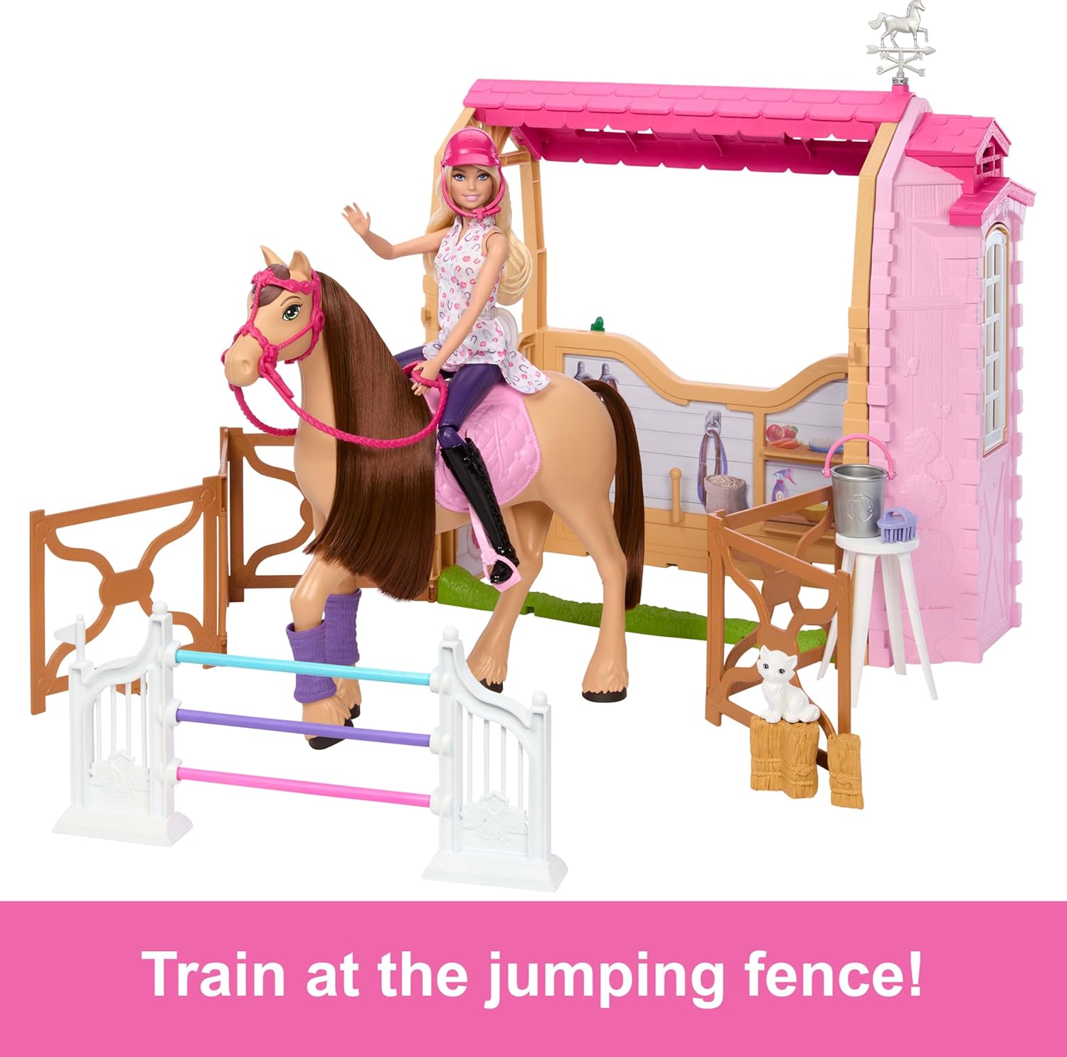 Barbie Stable Playset with Doll & Horse | Inspired by Barbie Mysteries: The Great Horse Chase | Ages 3+