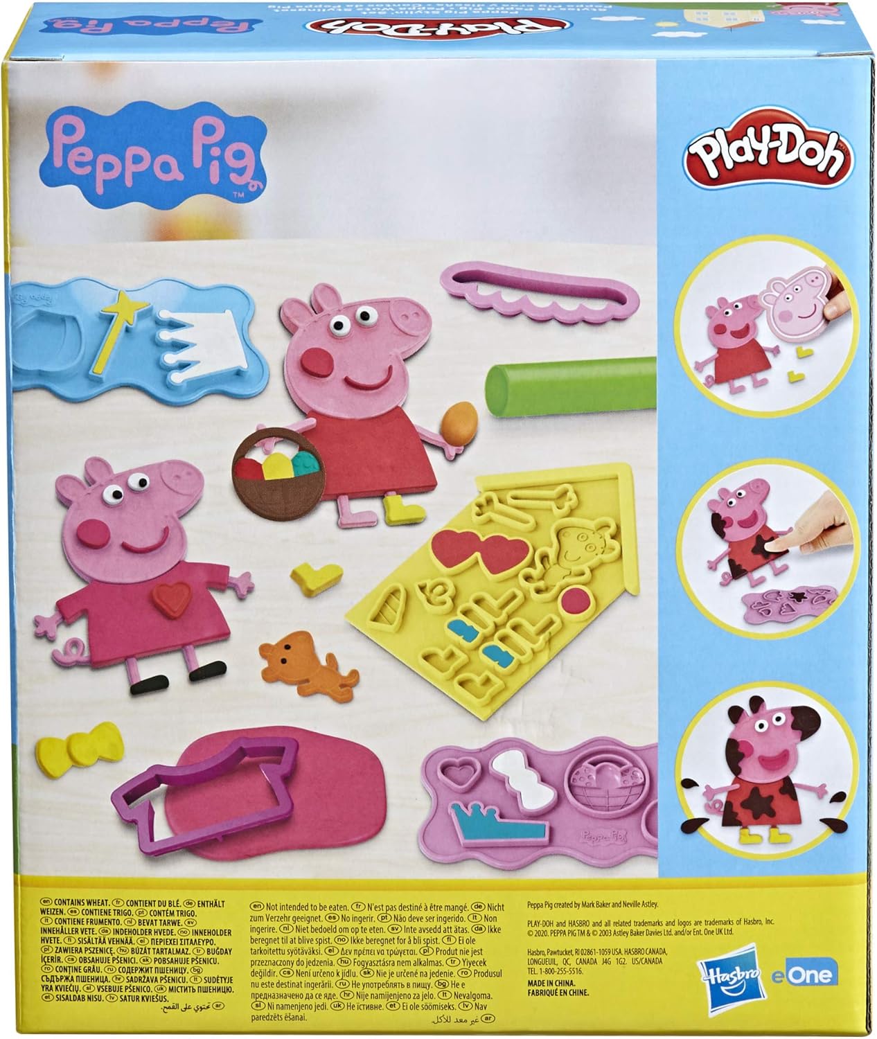 Play-Doh Peppa Pig Stylin’ Set | Peppa Pig Playset with 9 Cans & 11 Tools | Arts & Crafts Toy for Kids Ages 3+