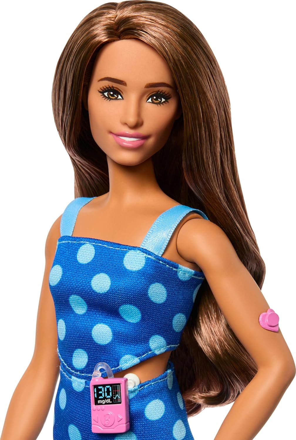 Barbie Fashionistas Doll With Blue Polka Top and Matching Skirt