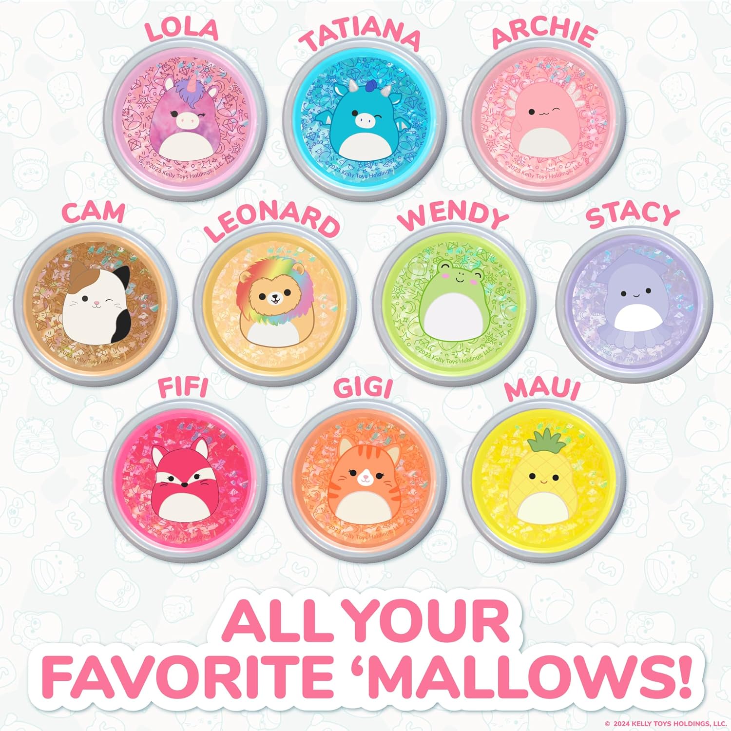 Squishmallows Original Ultimate Slime Mix'Ins 10-Pack