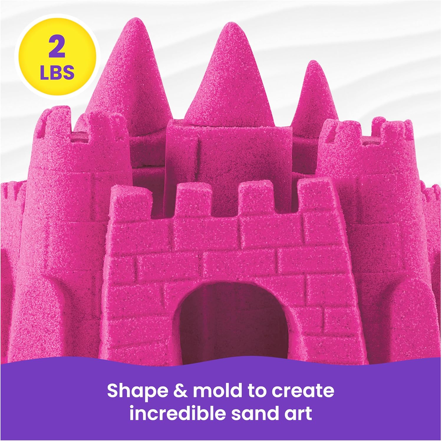 Kinetic Sand, 907g Pink Play Sand, Resealable Bag