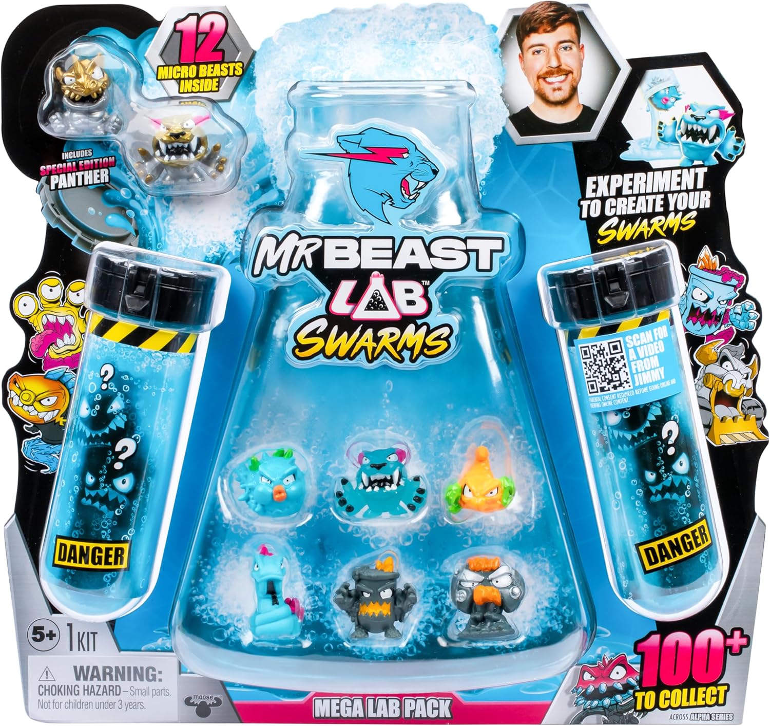 MrBeast Lab Swarms Mega Lab 12-Pack – Chaos Chomper Edition | Mix, Shake & Reveal the Madness!