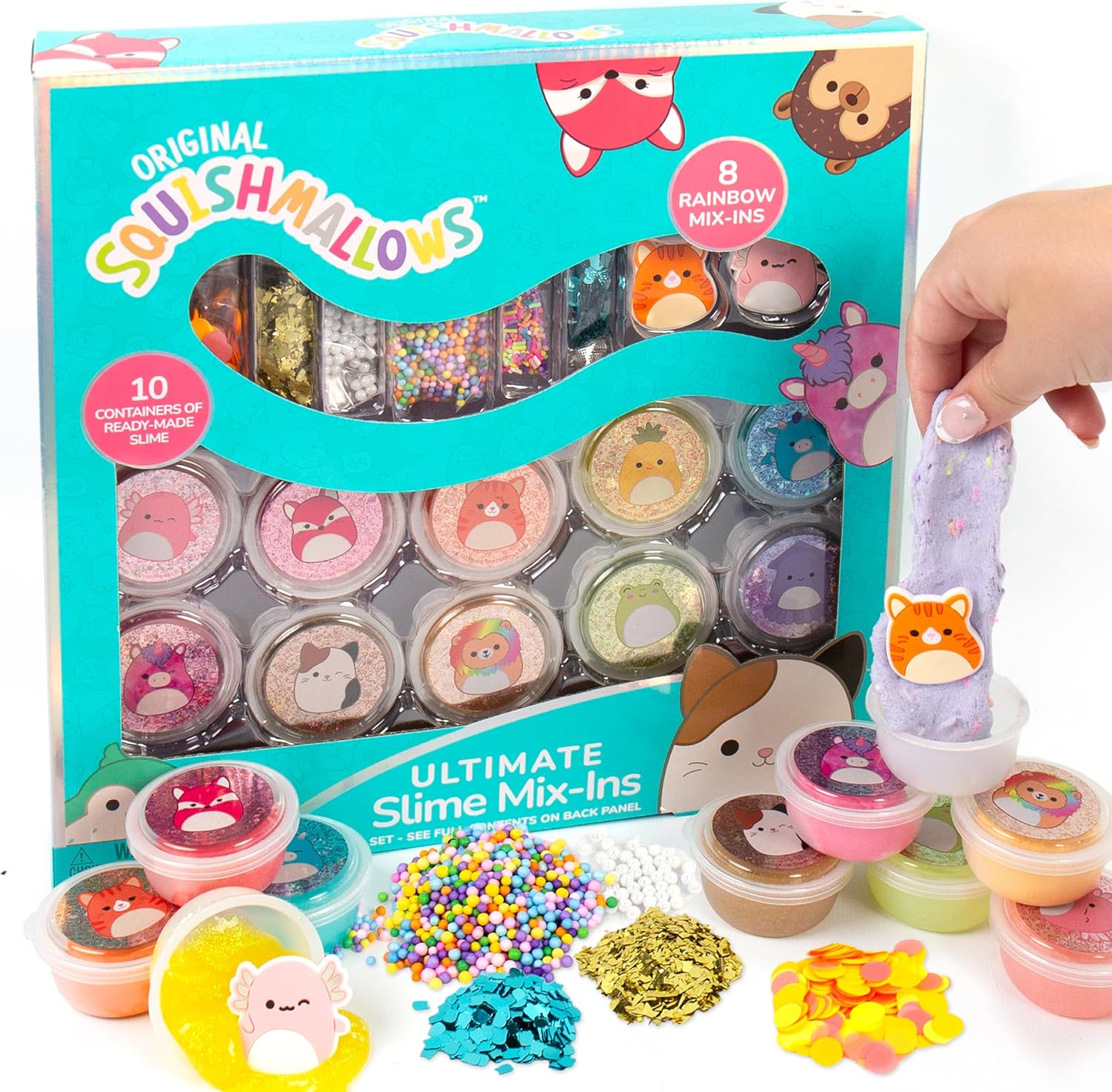 Squishmallows Original Ultimate Slime Mix'Ins 10-Pack
