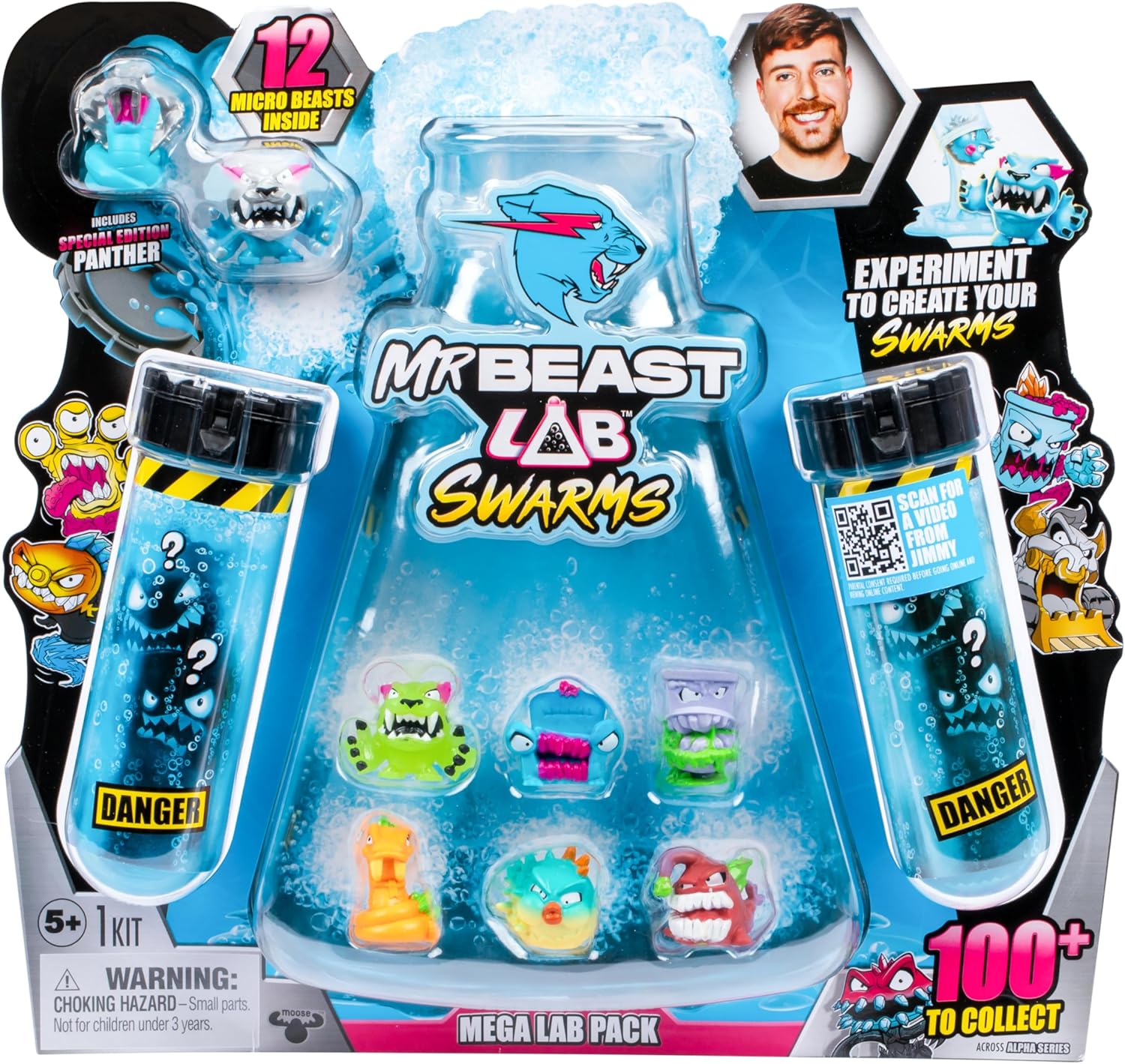 MrBeast Lab Swarms Mega Lab 12-Pack – Vipermite Edition | Mix, Shake & Unleash the Chaos!