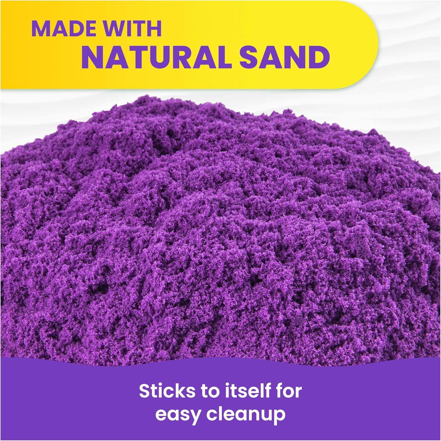 Kinetic Sand, 1,13 kg Purple Play Sand, Resealable Bag