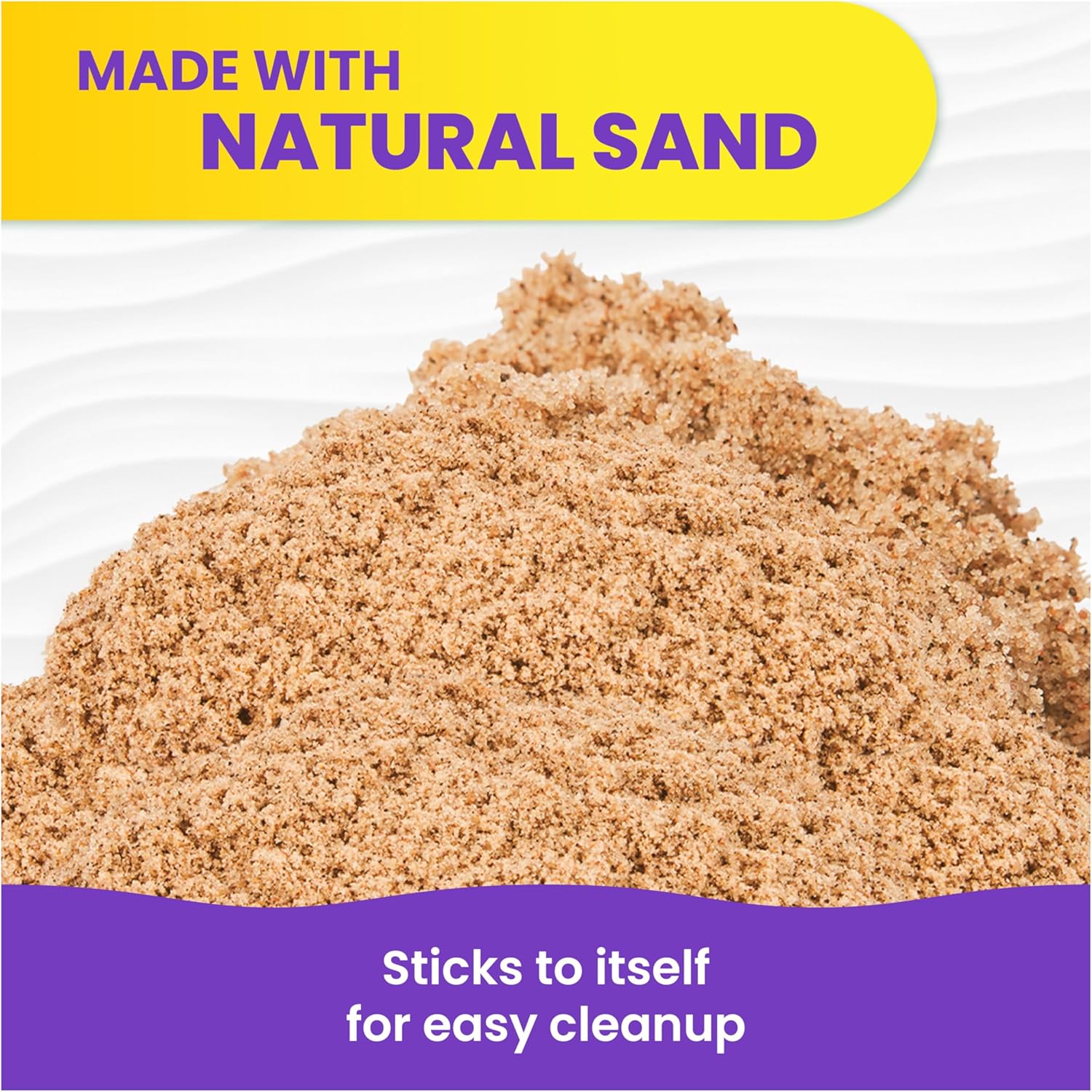 Kinetic Sand, 2,5kg Natural Brown Play Sand, Resealable Bag