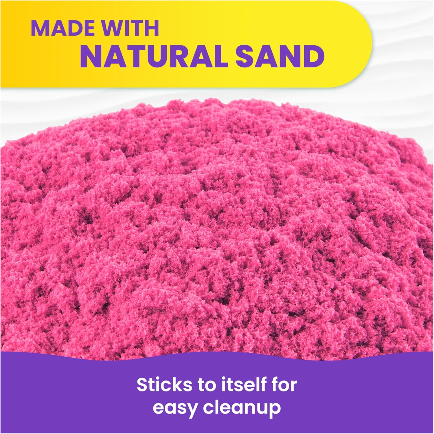 Kinetic Sand, 907g Pink Play Sand, Resealable Bag