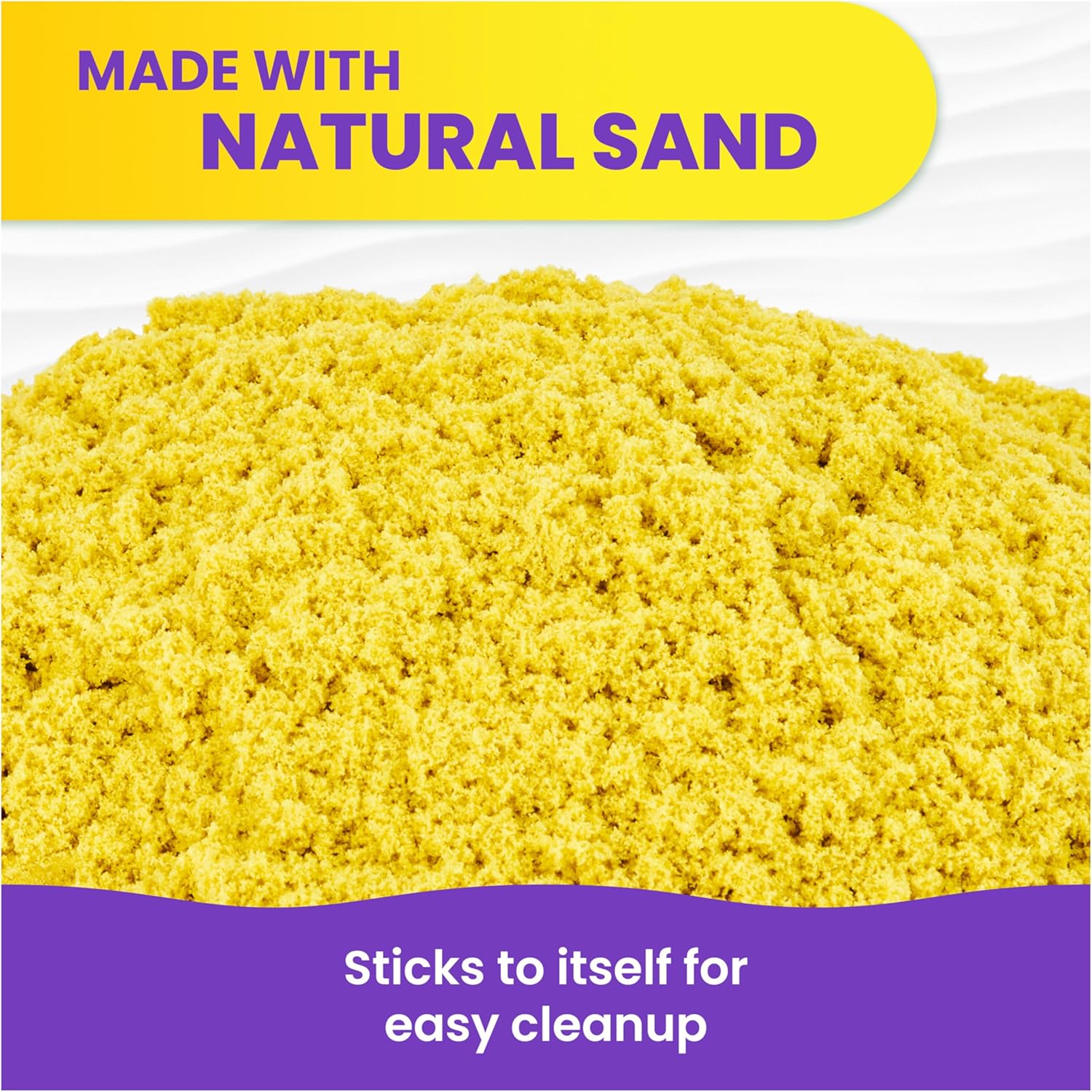 Kinetic Sand, 2,72 kg Mega Mixin’ Bag with Red, Yellow & Blue Play Sand Resealable Bag