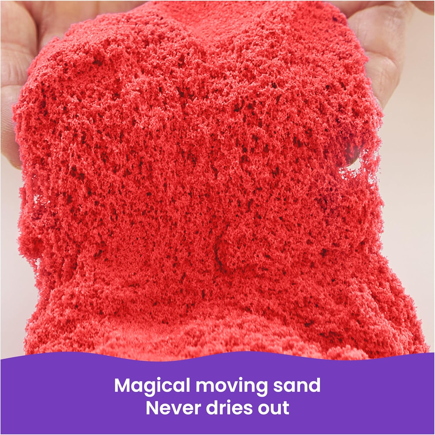 Kinetic Sand, 2,72 kg Mega Mixin’ Bag with Red, Yellow & Blue Play Sand Resealable Bag