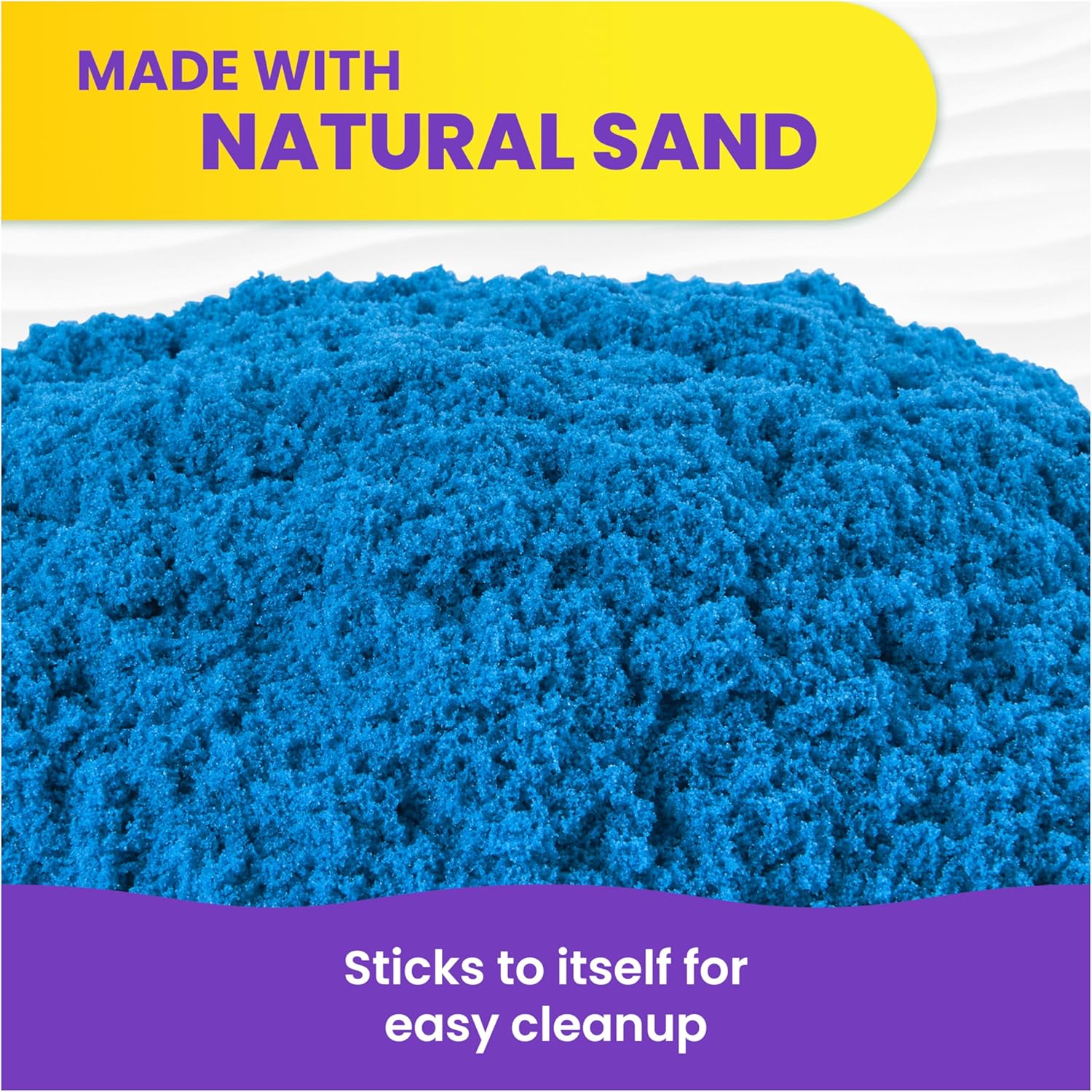 Kinetic Sand, 1,13 kg Blue Play Sand, Resealable Bag